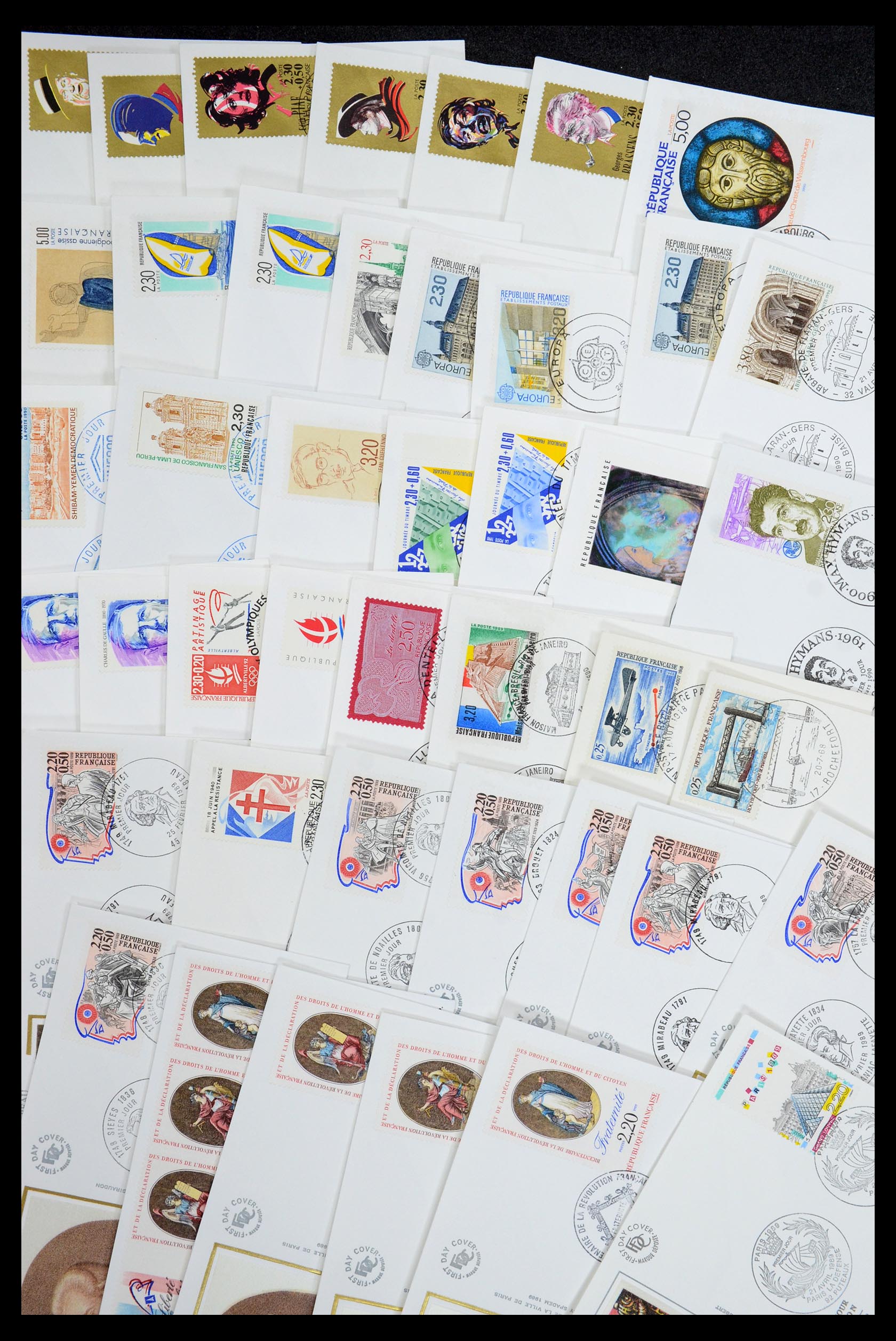 35984 030 - Stamp collection 35984 France postal stationeries and FDC's 1893-2002.