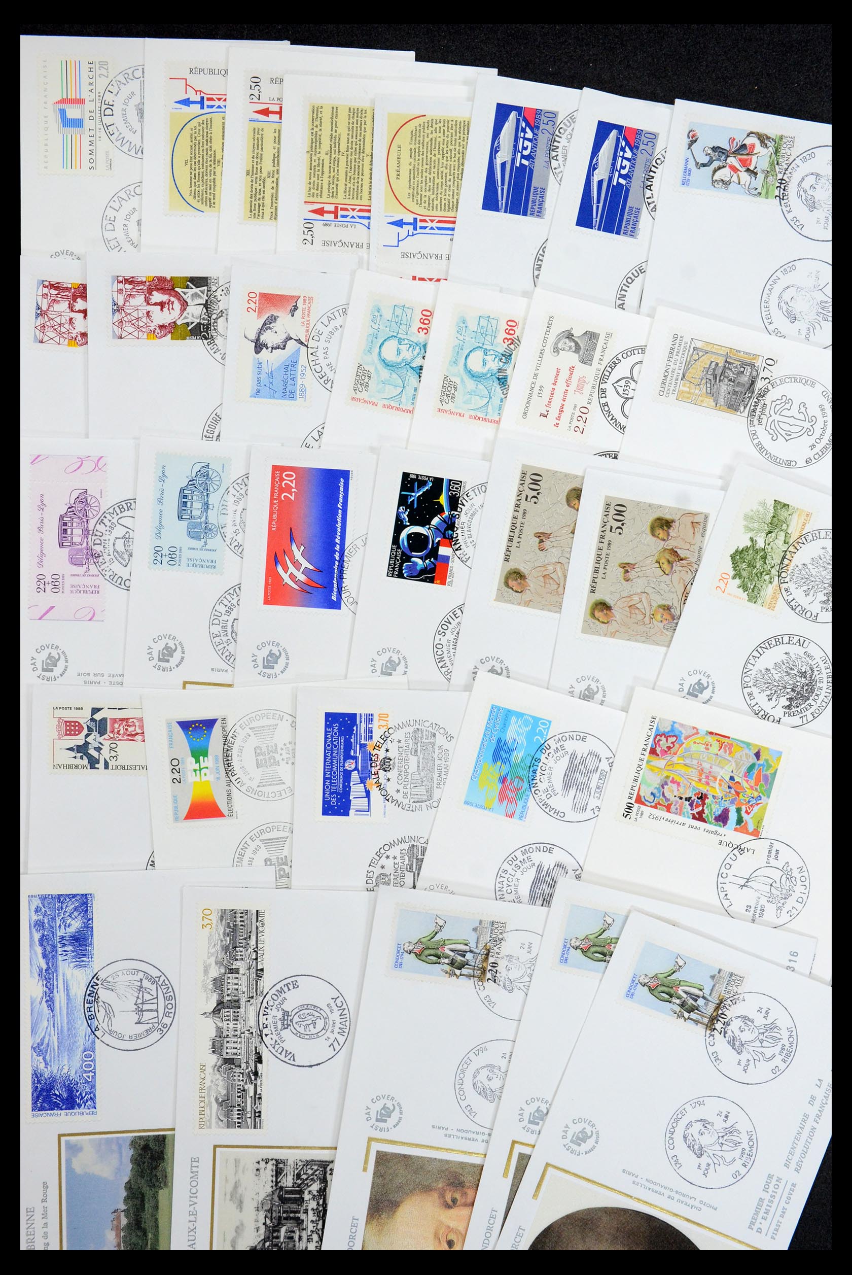 35984 033 - Stamp collection 35984 France postal stationeries and FDC's 1893-2002.