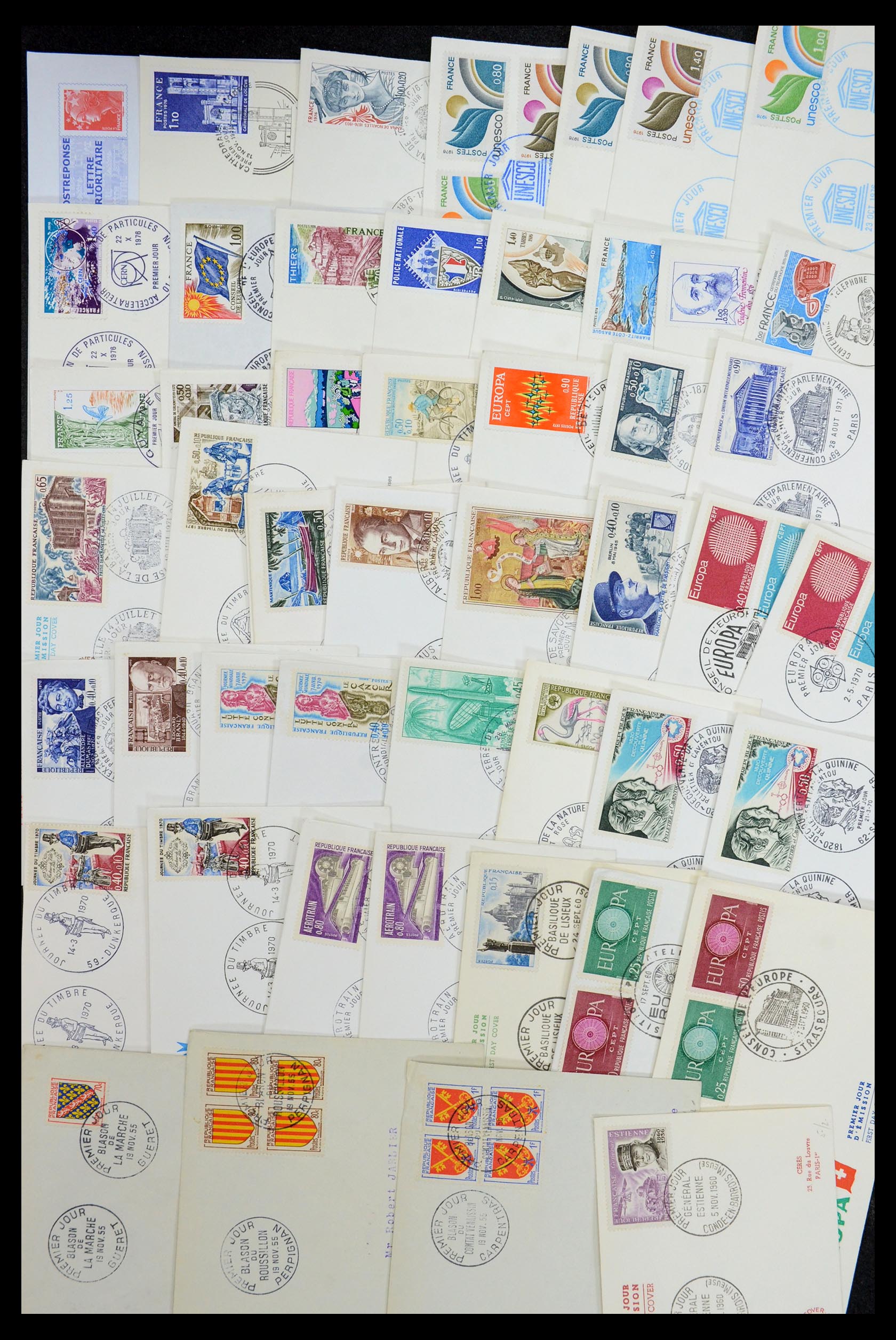 35984 039 - Stamp collection 35984 France postal stationeries and FDC's 1893-2002.