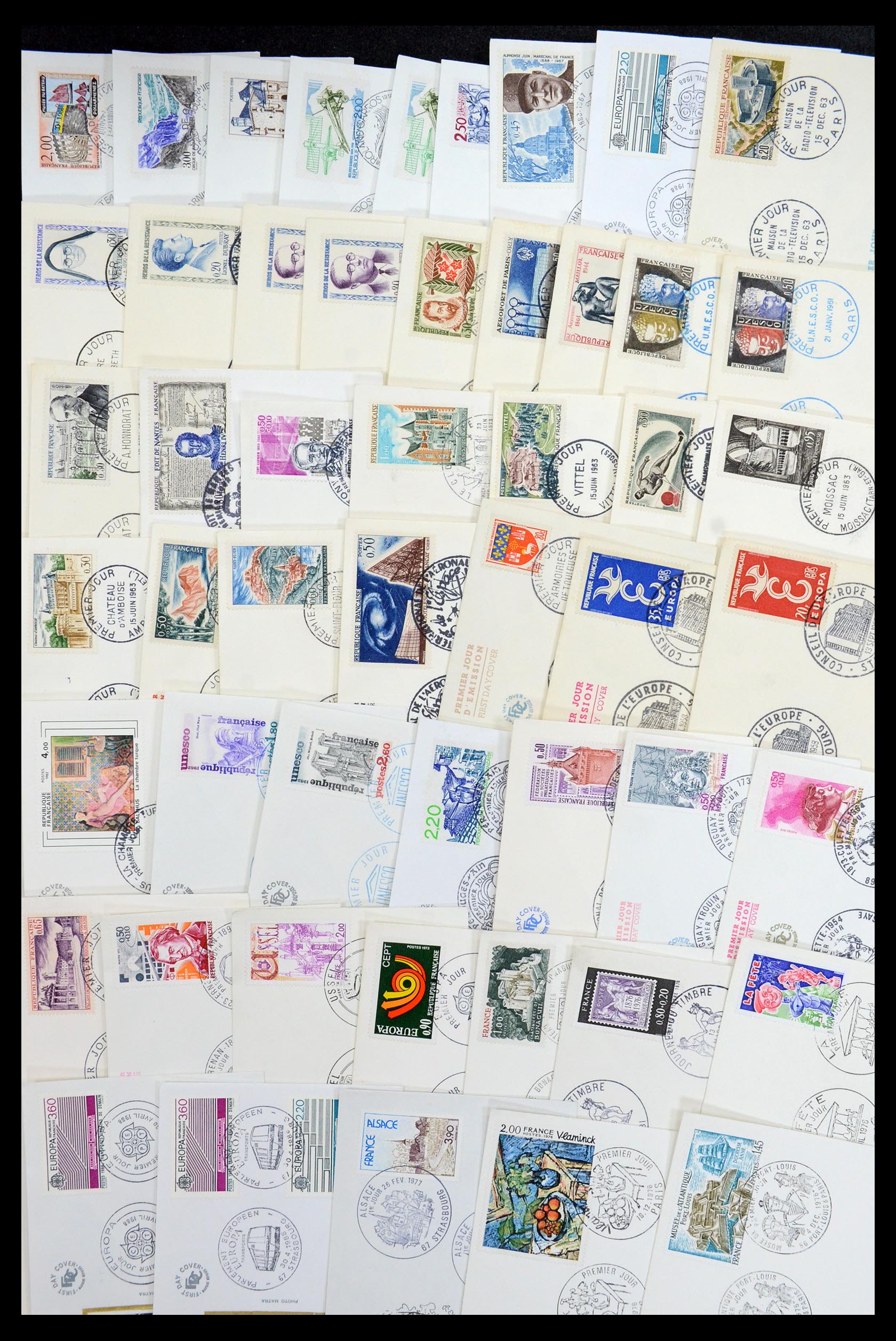 35984 041 - Stamp collection 35984 France postal stationeries and FDC's 1893-2002.