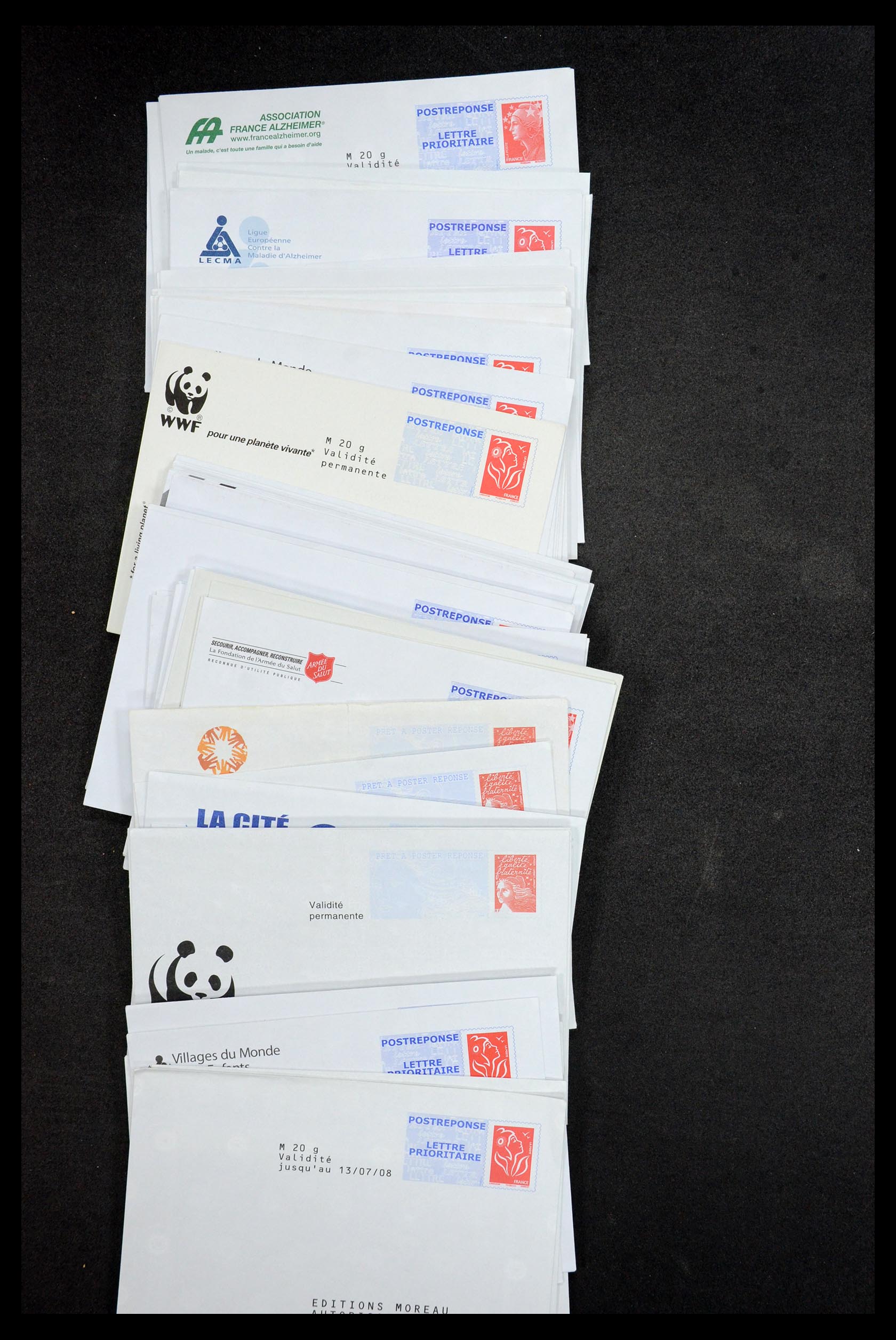 35984 058 - Postzegelverzameling 35984 Frankrijk postwaardestukken en FDC's 1893-