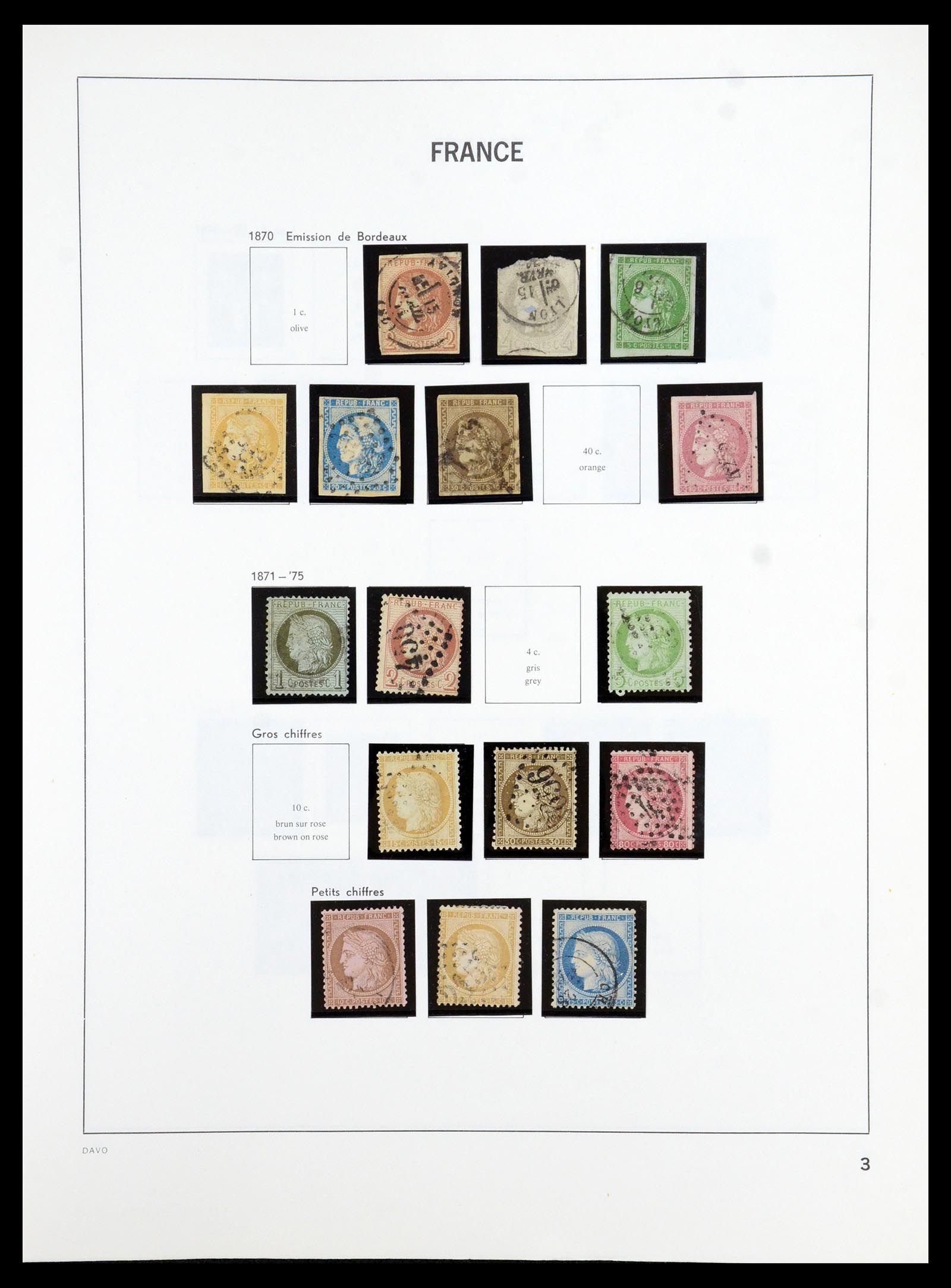 35986 003 - Postzegelverzameling 35986 Frankrijk 1849-1992.