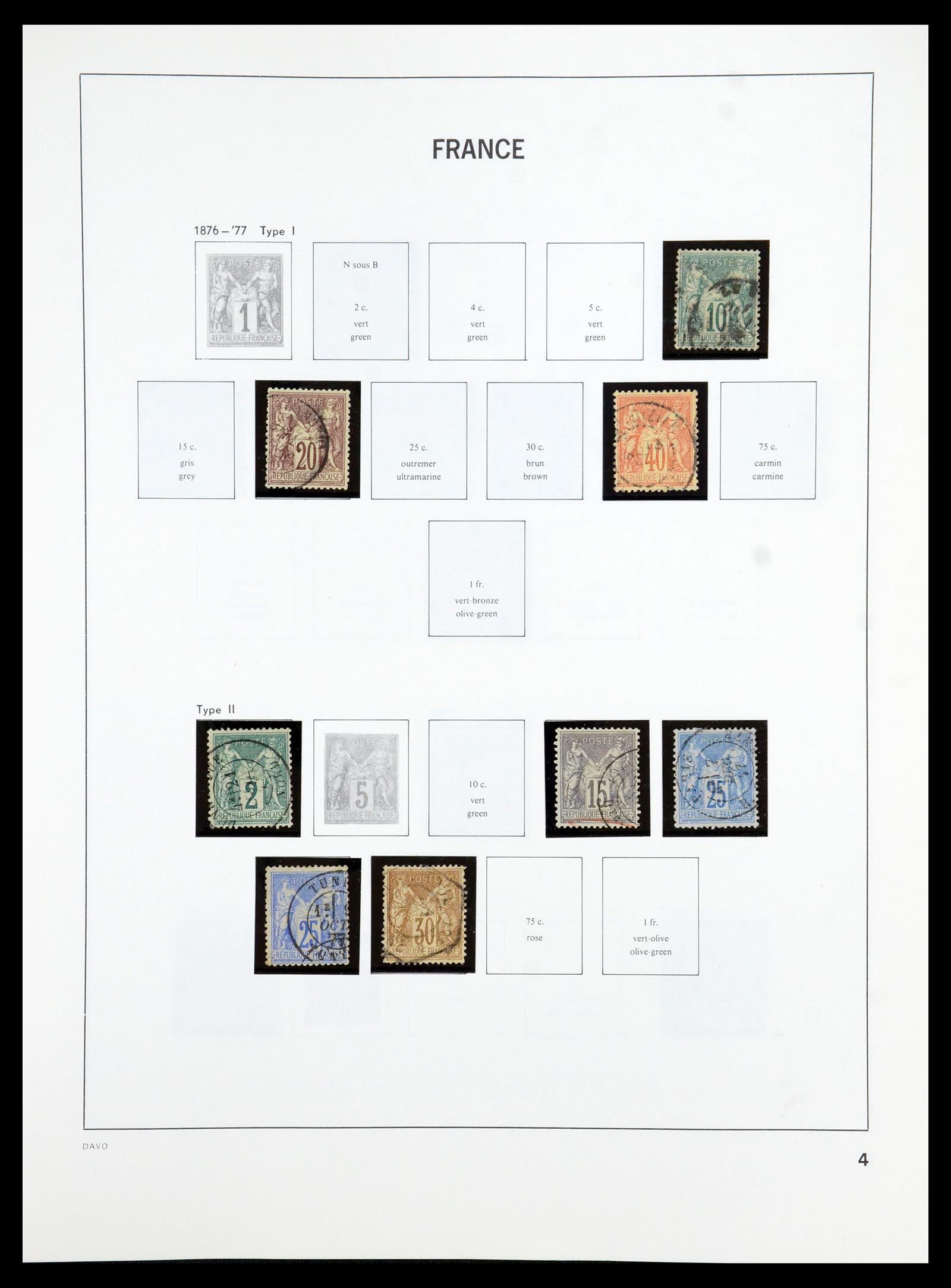 35986 004 - Postzegelverzameling 35986 Frankrijk 1849-1992.