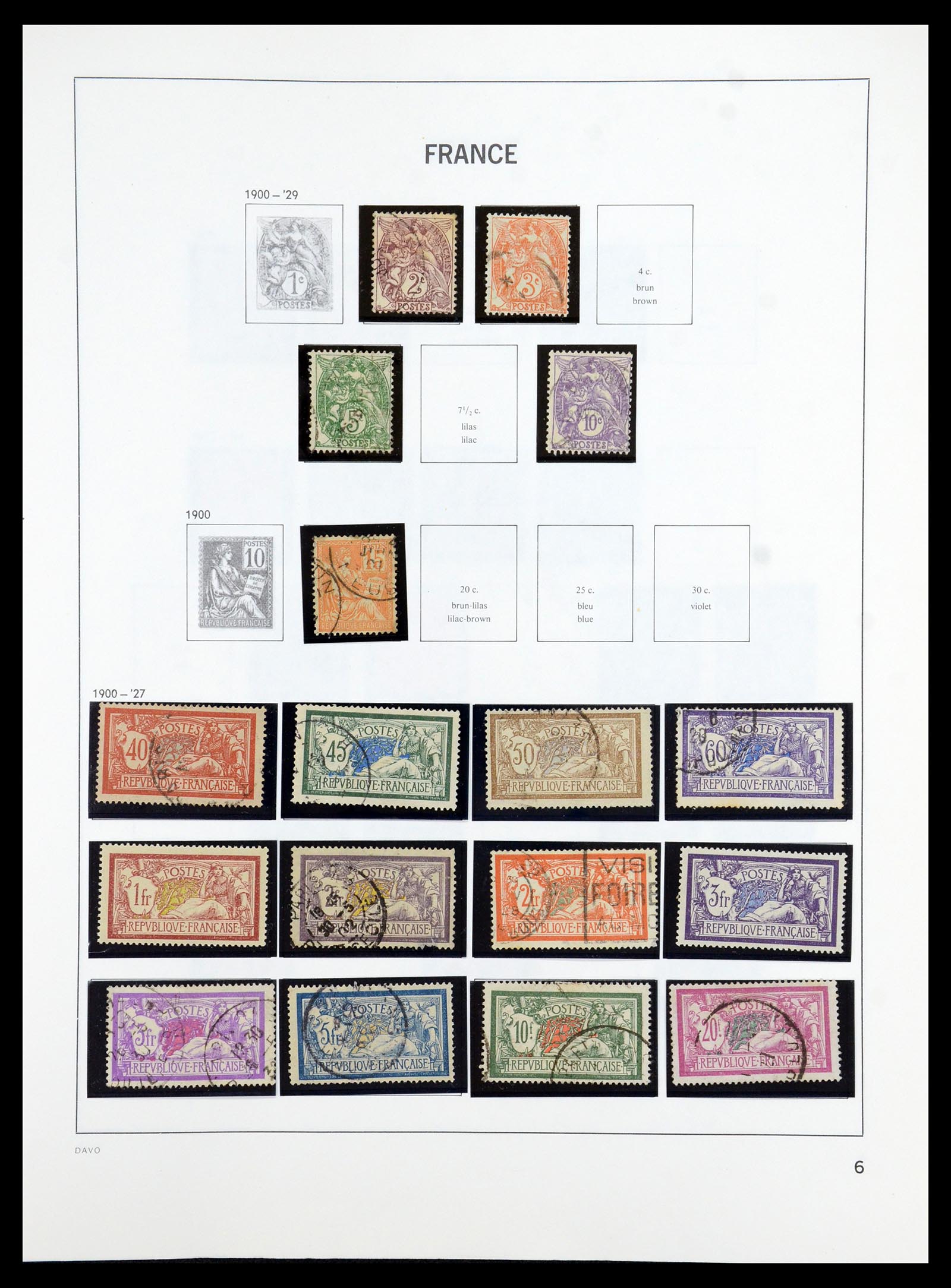 35986 006 - Postzegelverzameling 35986 Frankrijk 1849-1992.