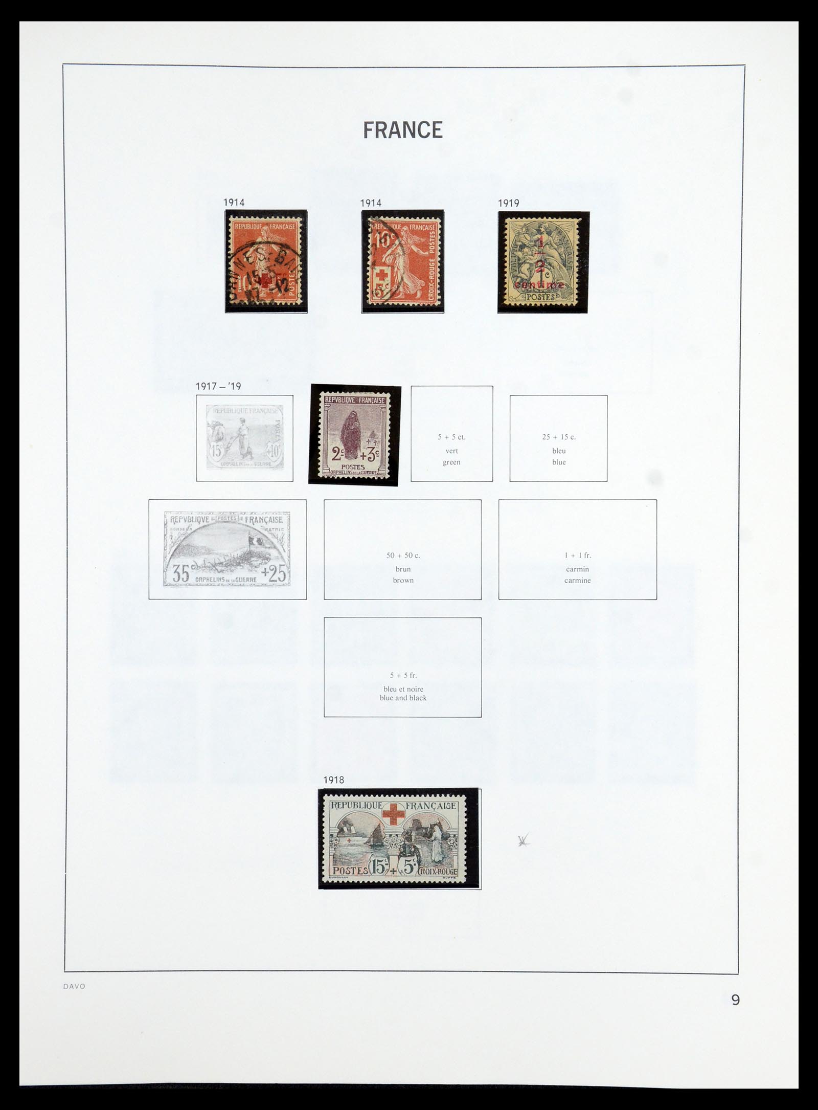 35986 009 - Postzegelverzameling 35986 Frankrijk 1849-1992.