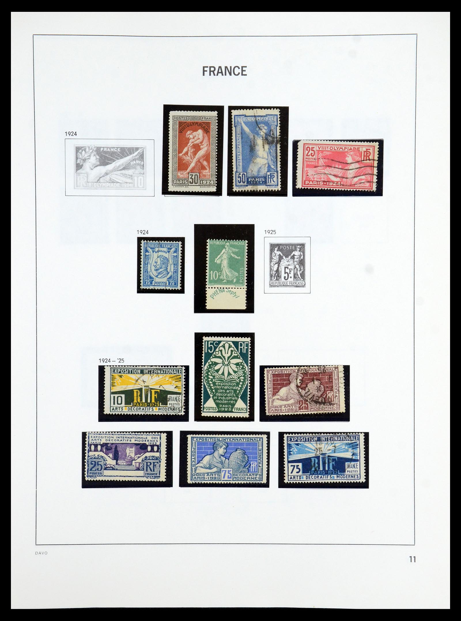 35986 011 - Postzegelverzameling 35986 Frankrijk 1849-1992.