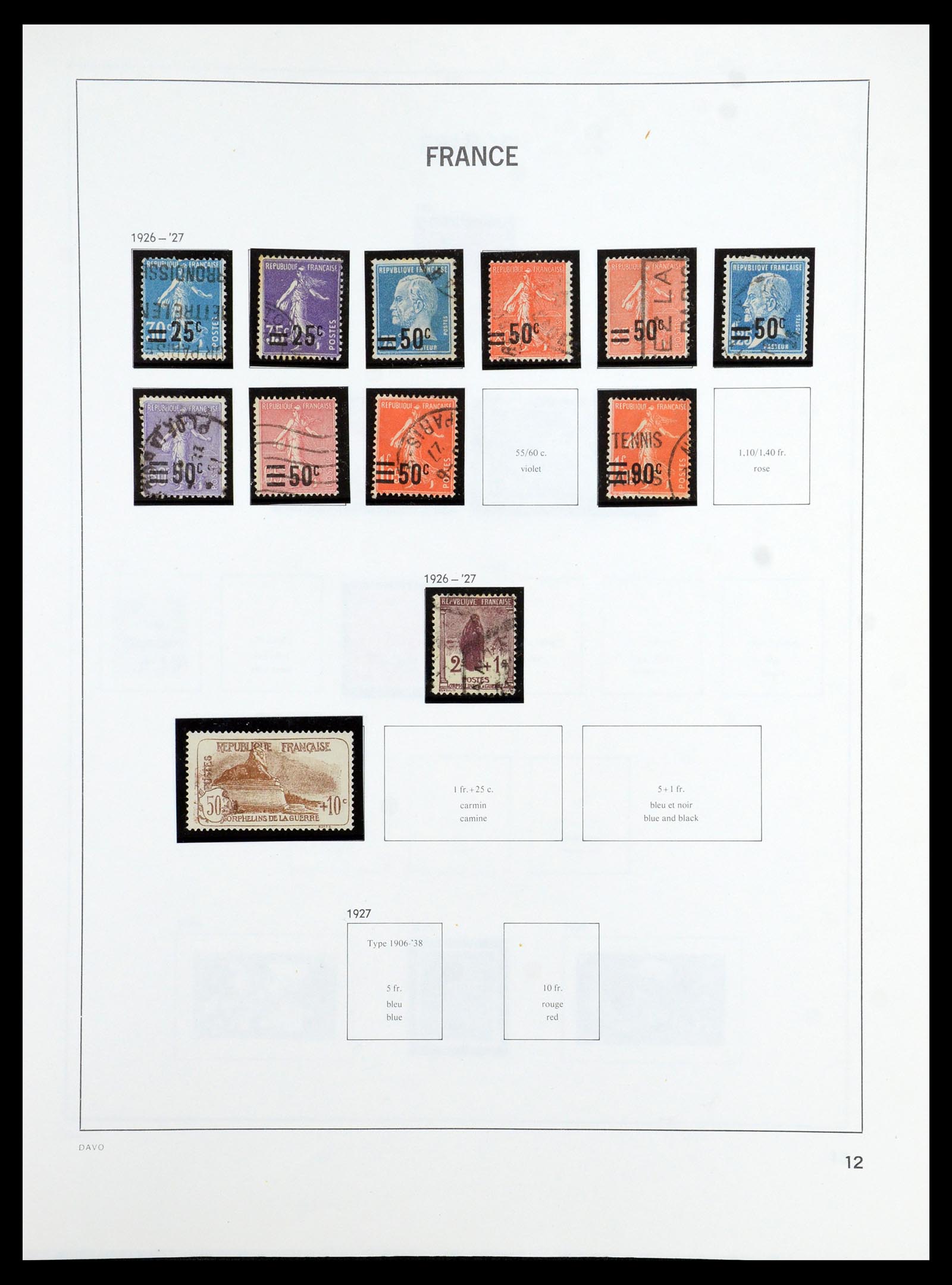 35986 012 - Postzegelverzameling 35986 Frankrijk 1849-1992.