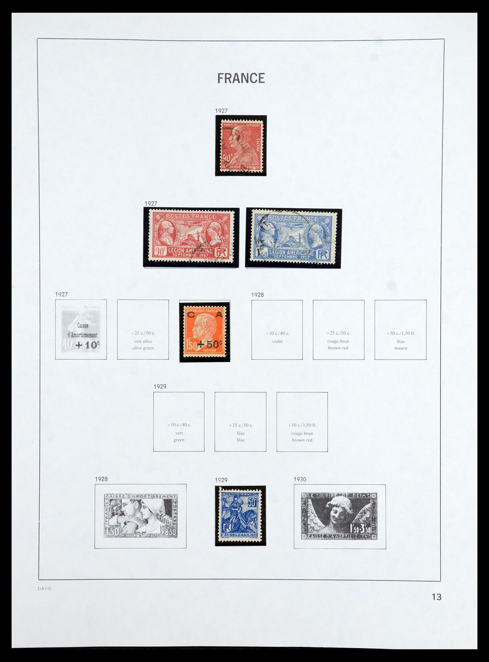 35986 013 - Postzegelverzameling 35986 Frankrijk 1849-1992.