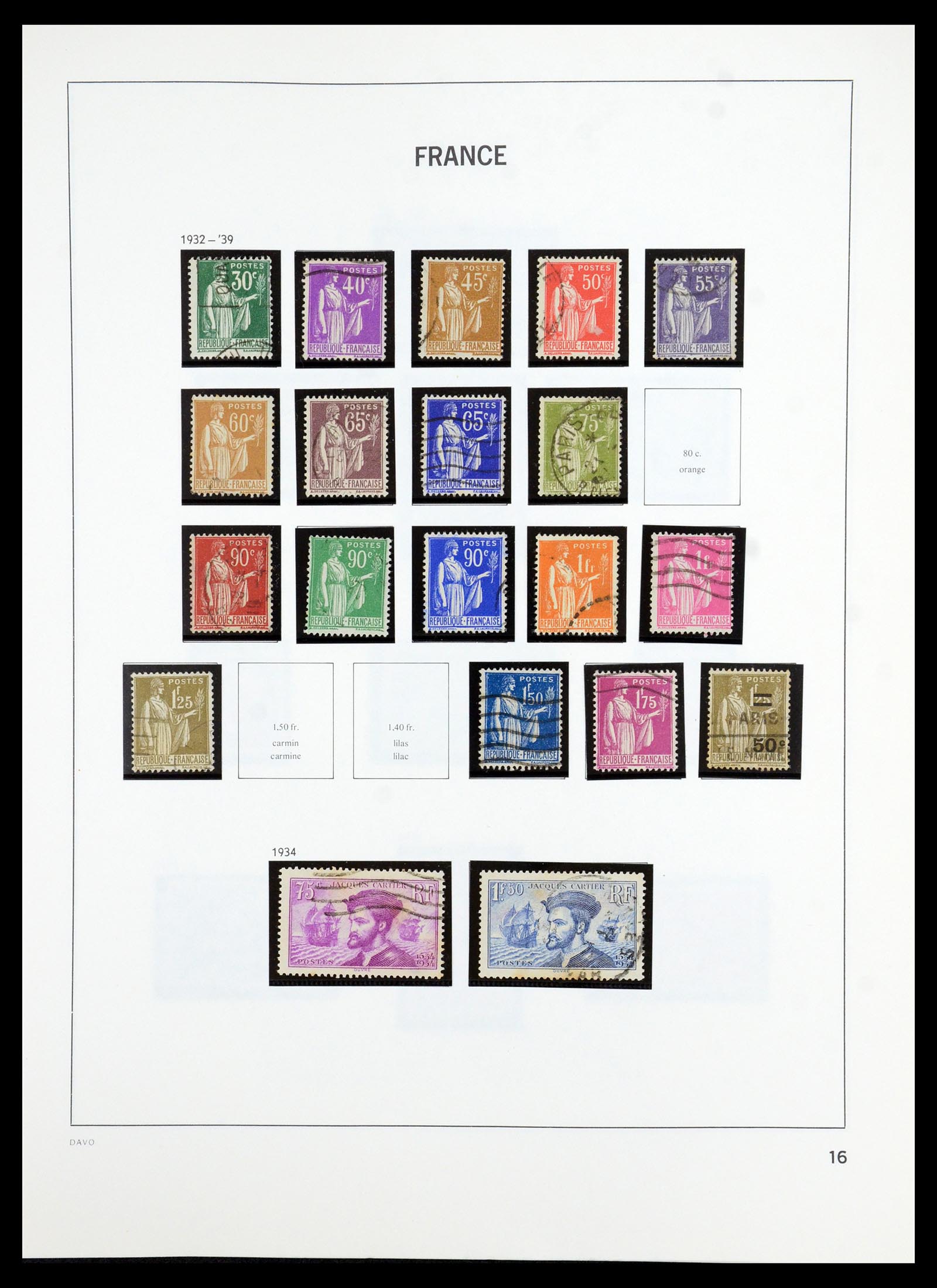 35986 016 - Postzegelverzameling 35986 Frankrijk 1849-1992.