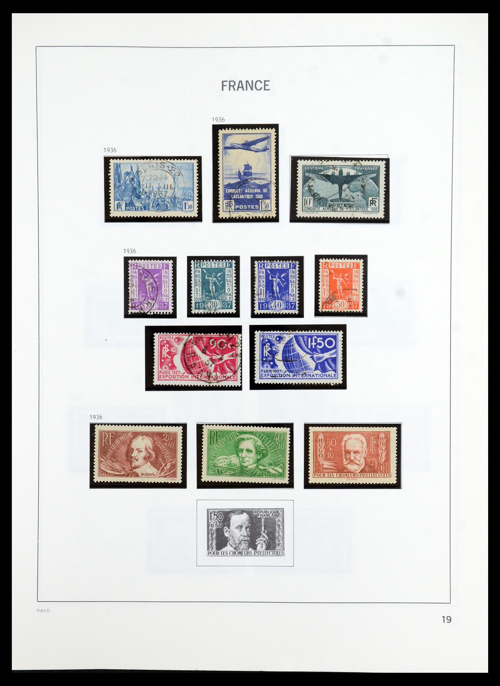 35986 019 - Postzegelverzameling 35986 Frankrijk 1849-1992.