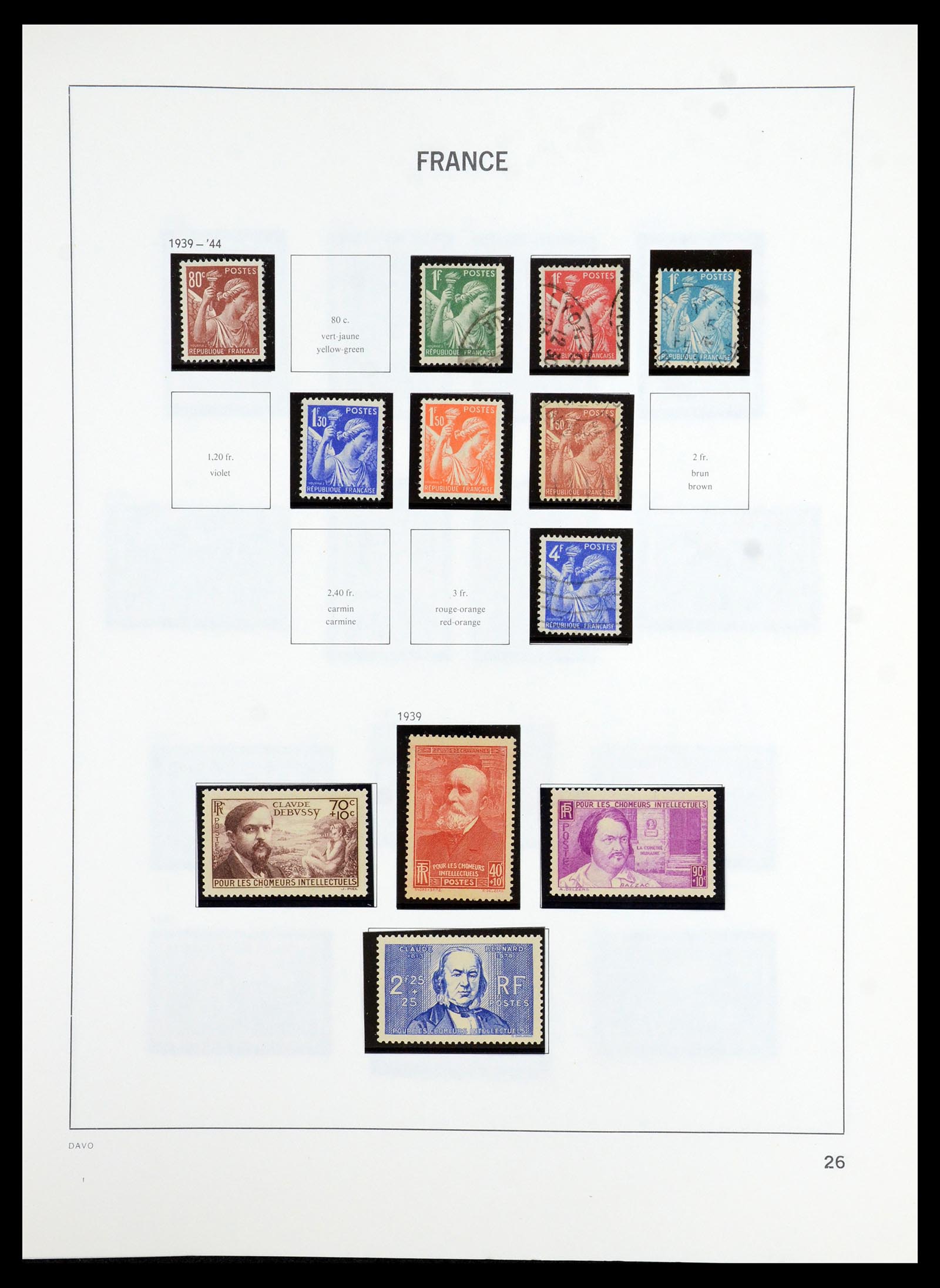 35986 026 - Postzegelverzameling 35986 Frankrijk 1849-1992.