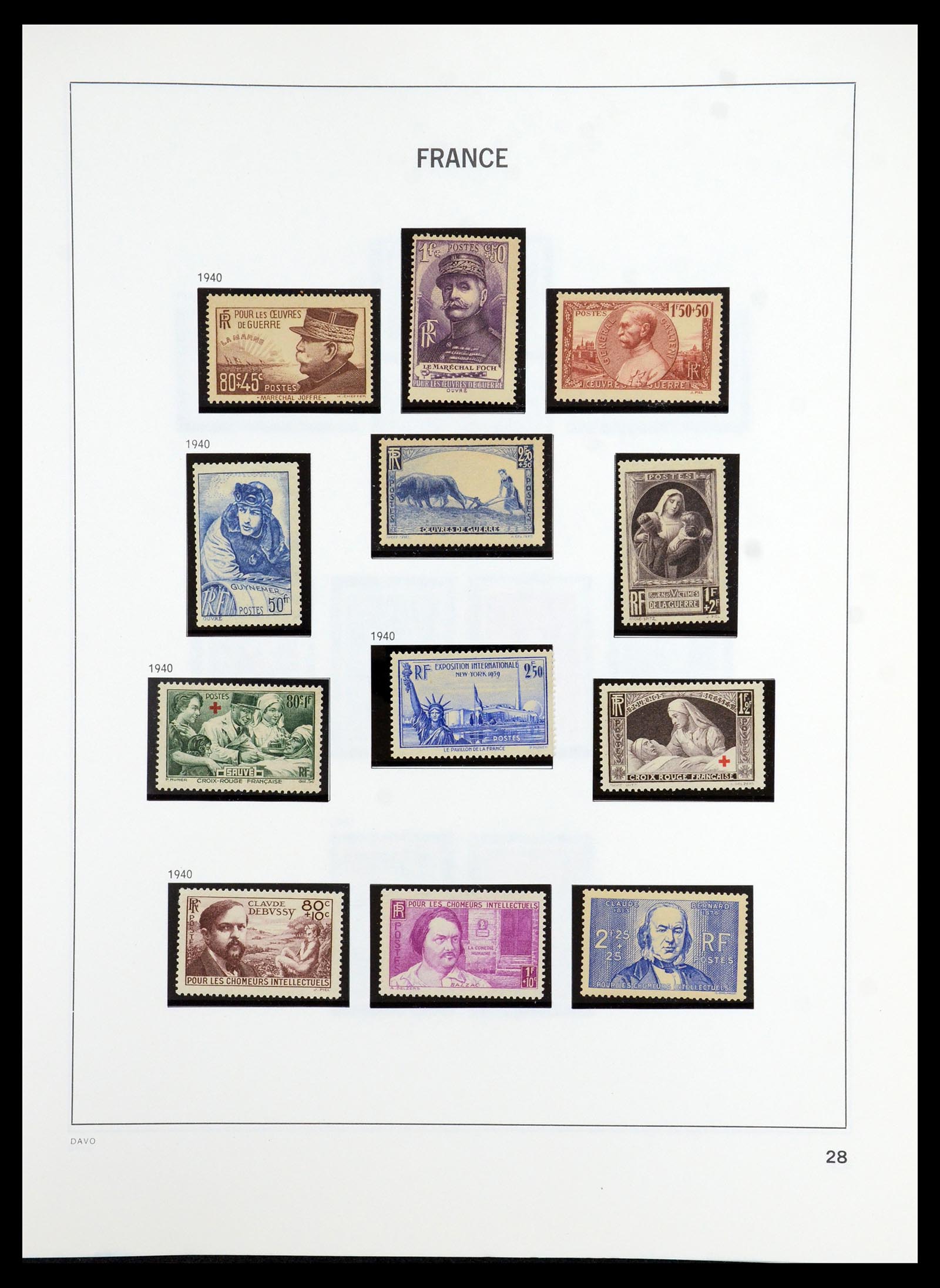 35986 028 - Postzegelverzameling 35986 Frankrijk 1849-1992.