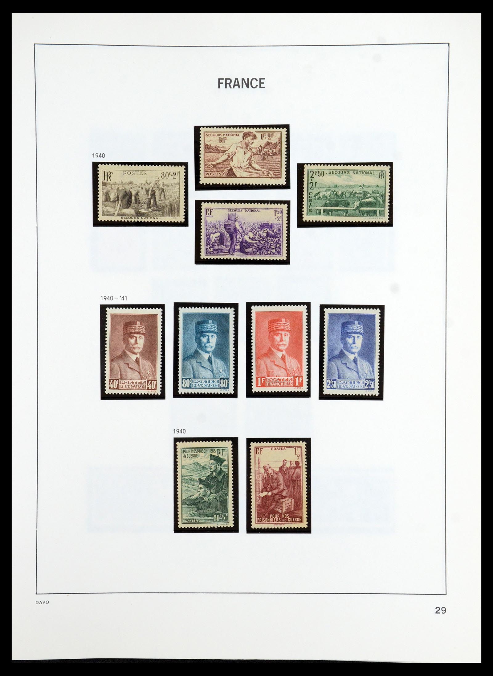 35986 029 - Postzegelverzameling 35986 Frankrijk 1849-1992.