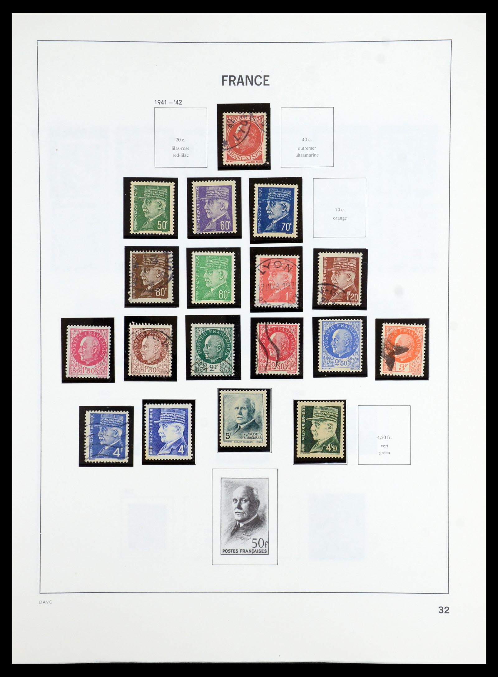 35986 032 - Postzegelverzameling 35986 Frankrijk 1849-1992.