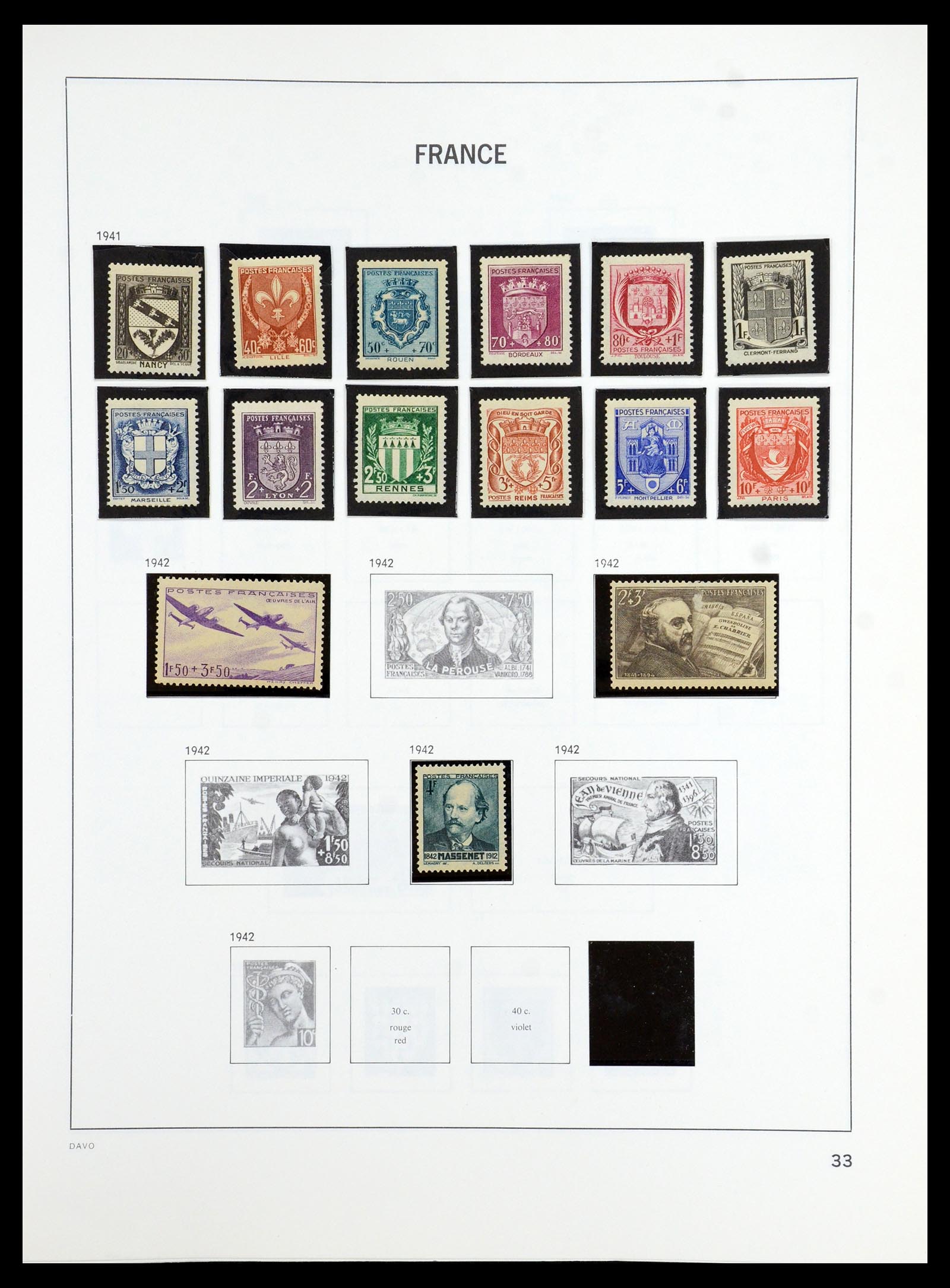 35986 033 - Postzegelverzameling 35986 Frankrijk 1849-1992.