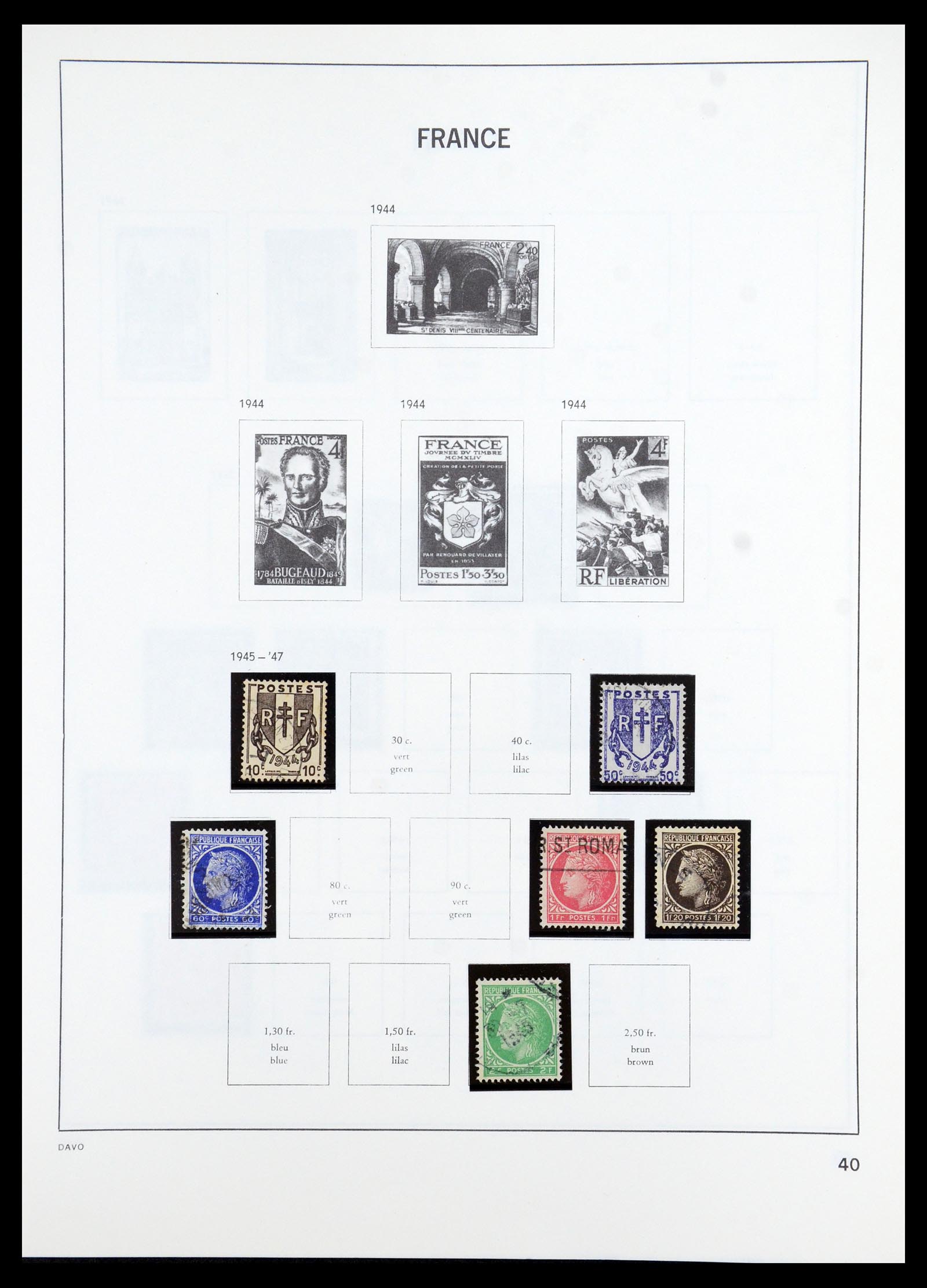 35986 037 - Postzegelverzameling 35986 Frankrijk 1849-1992.
