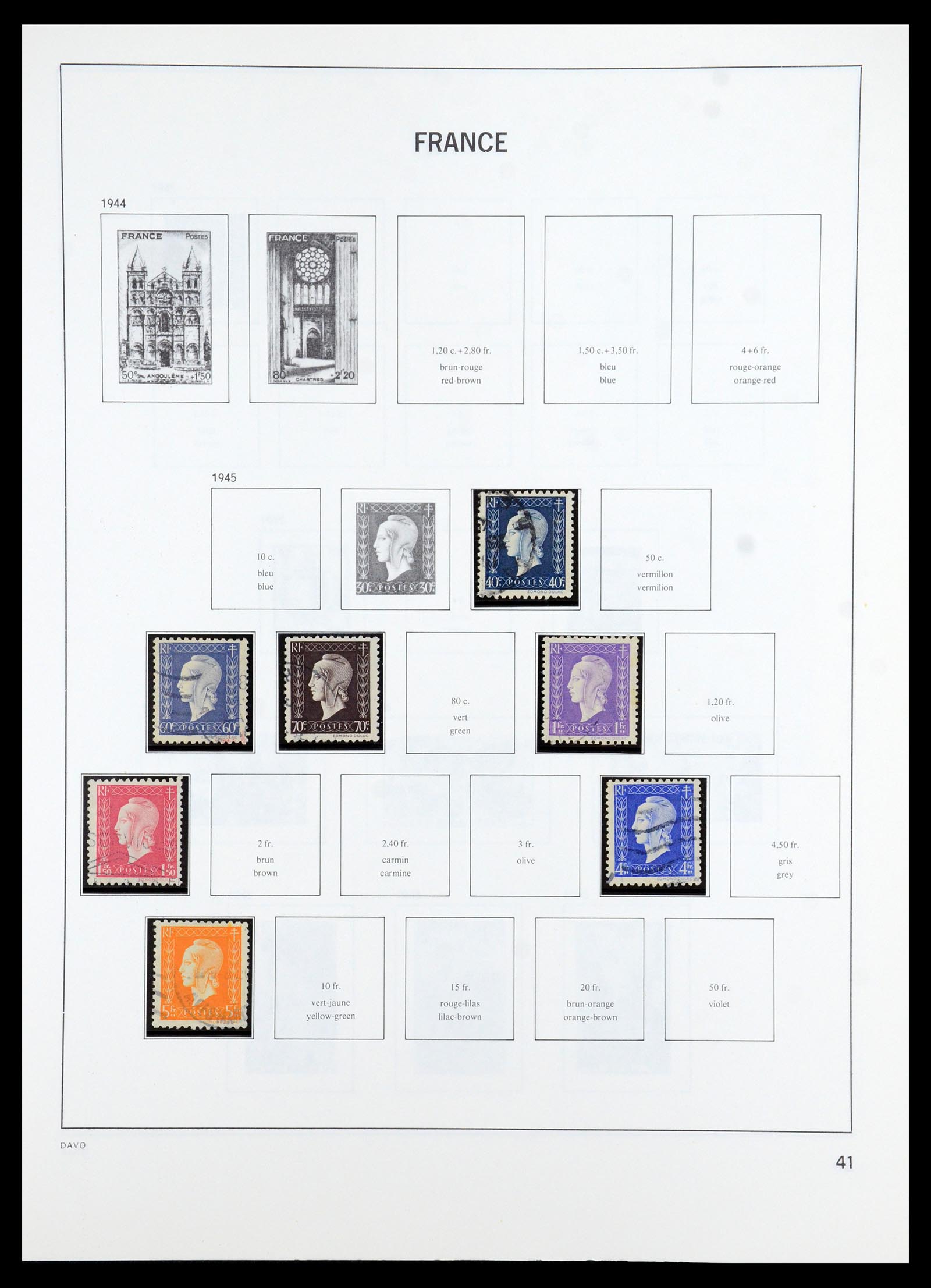 35986 038 - Postzegelverzameling 35986 Frankrijk 1849-1992.