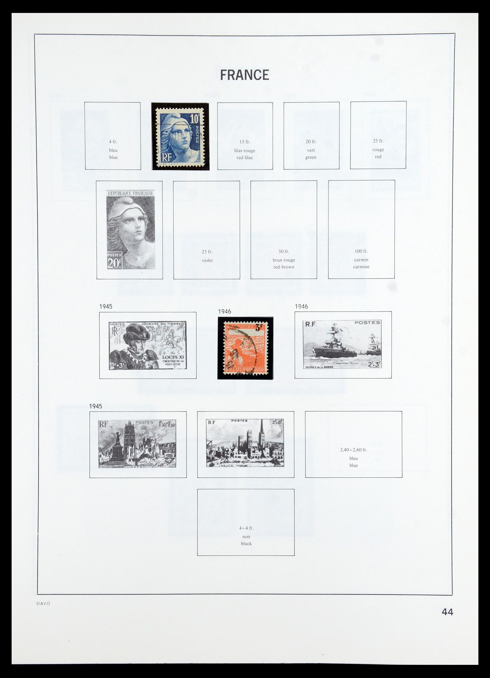 35986 040 - Postzegelverzameling 35986 Frankrijk 1849-1992.