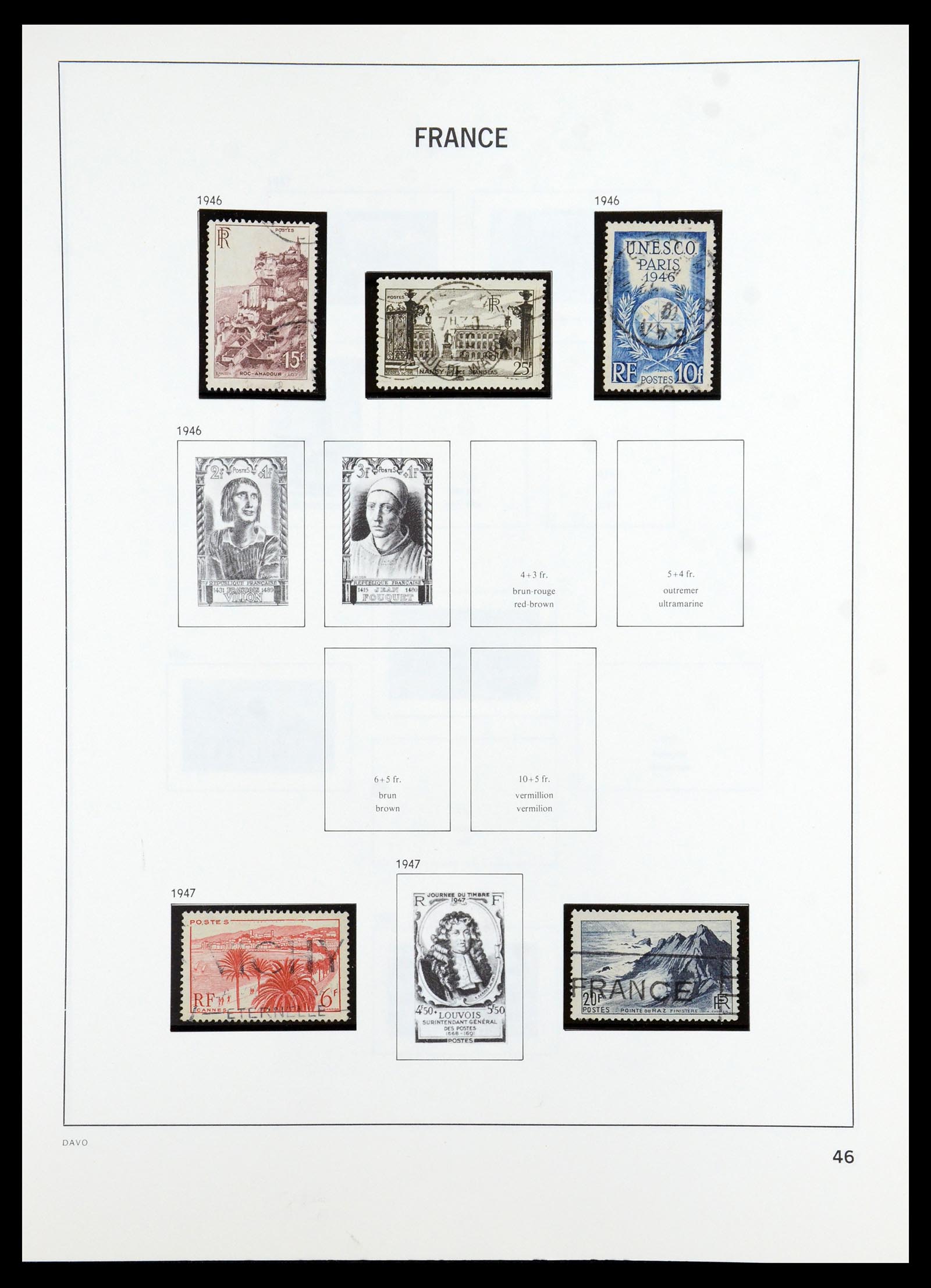 35986 042 - Postzegelverzameling 35986 Frankrijk 1849-1992.