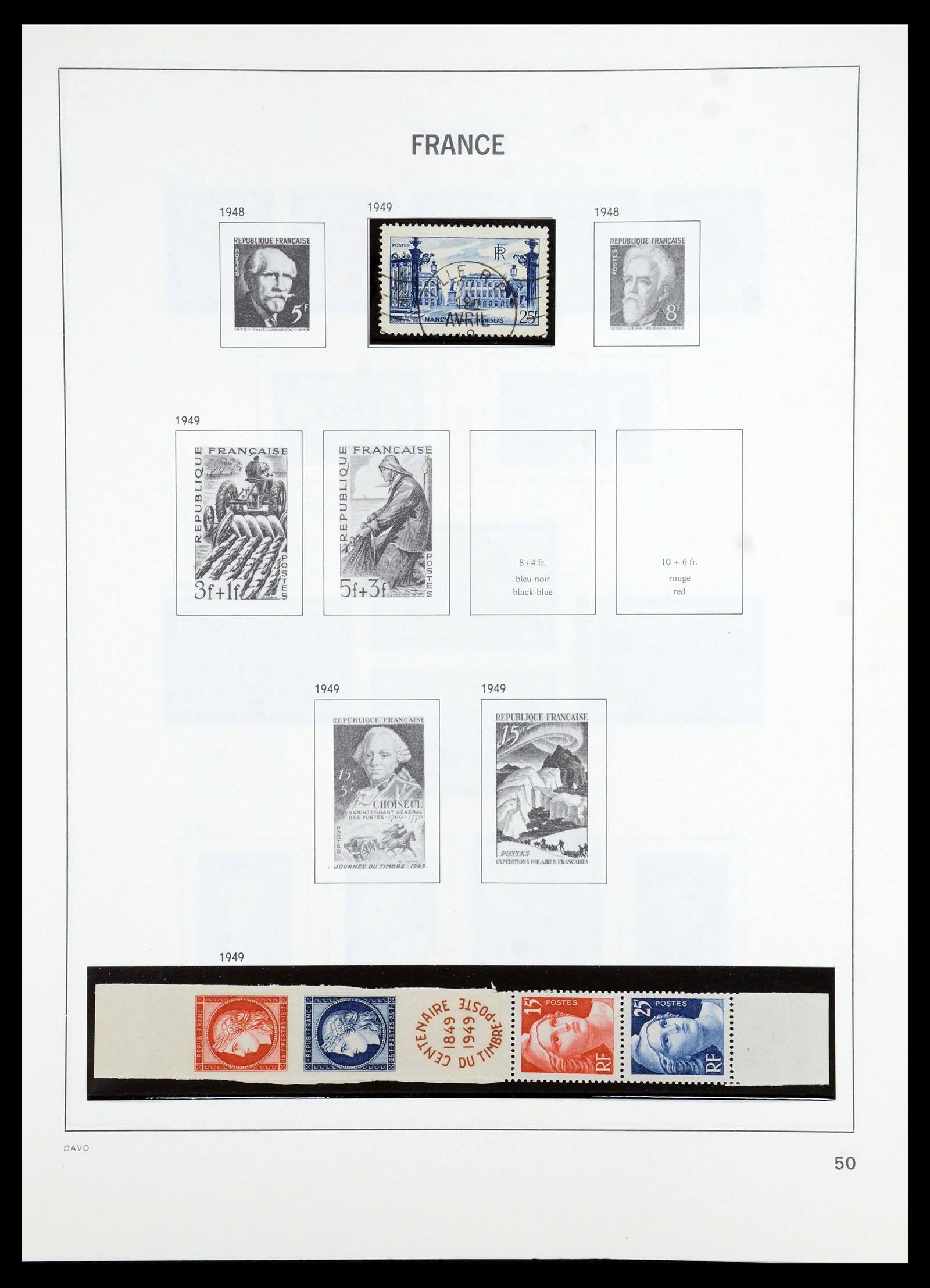35986 045 - Postzegelverzameling 35986 Frankrijk 1849-1992.