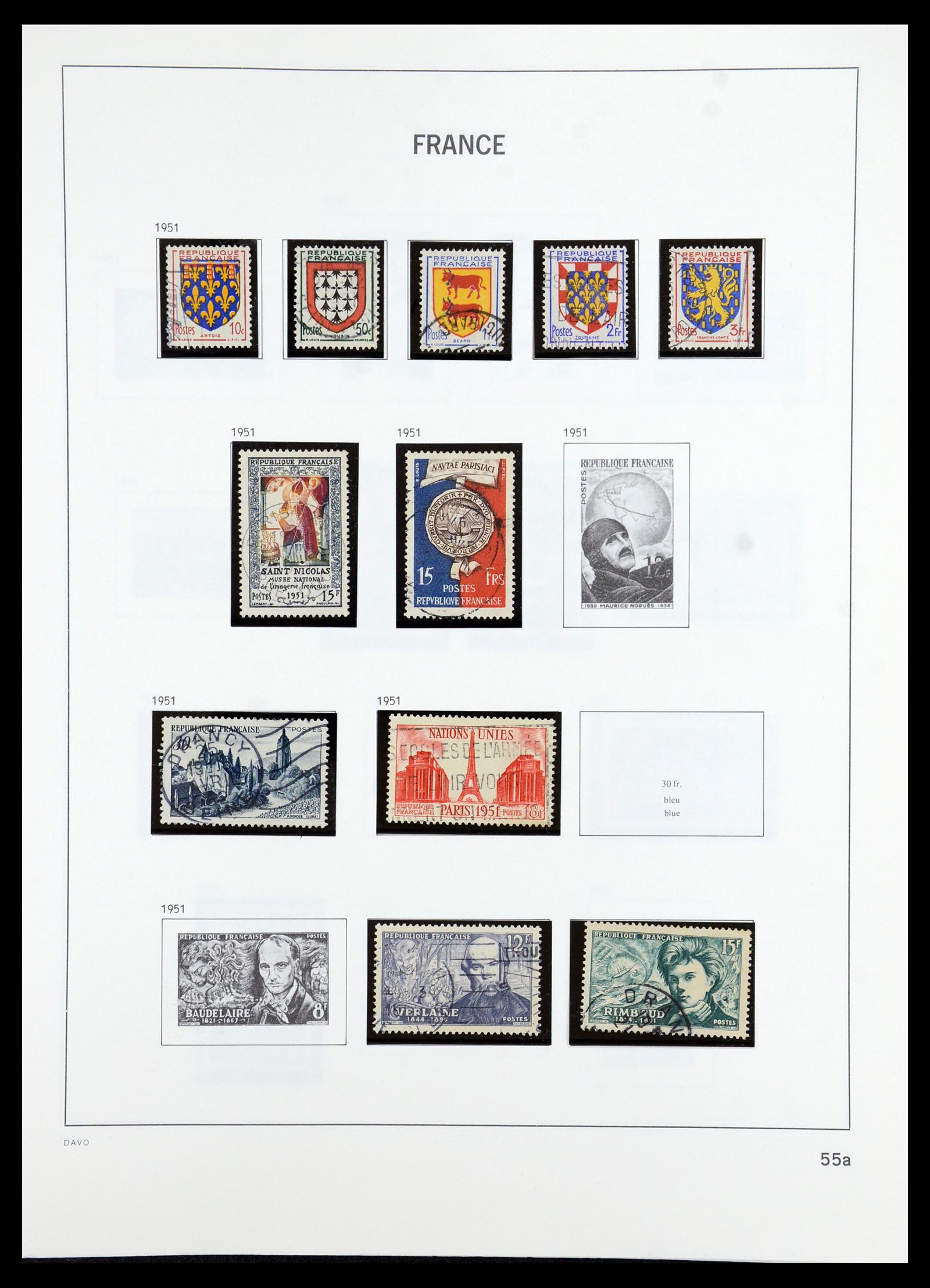 35986 050 - Postzegelverzameling 35986 Frankrijk 1849-1992.
