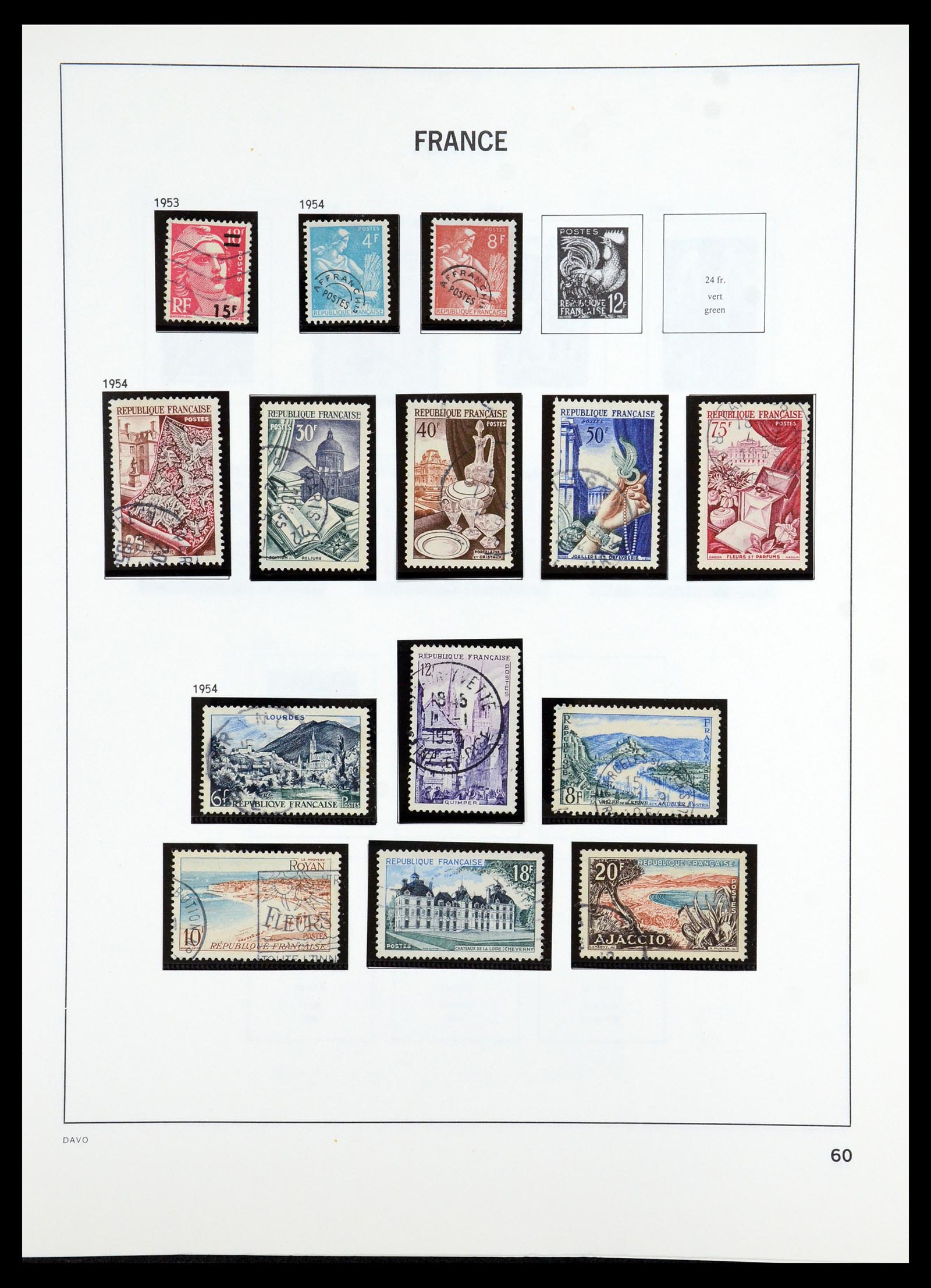35986 055 - Postzegelverzameling 35986 Frankrijk 1849-1992.