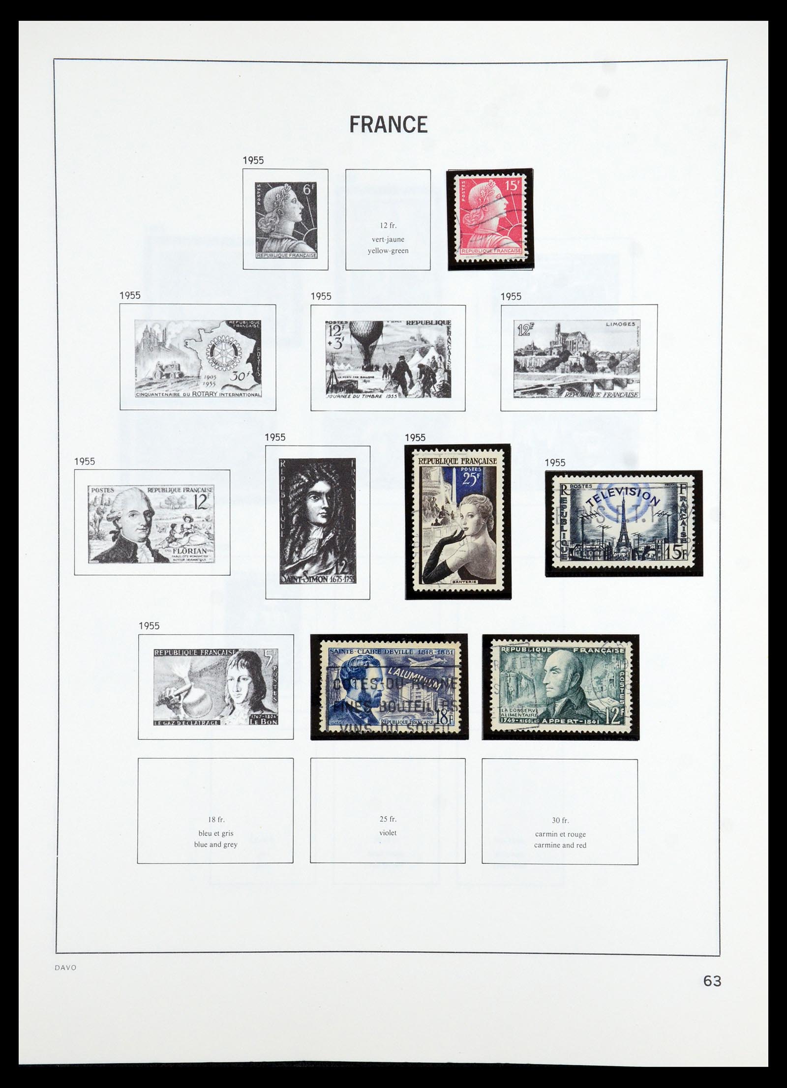35986 058 - Postzegelverzameling 35986 Frankrijk 1849-1992.