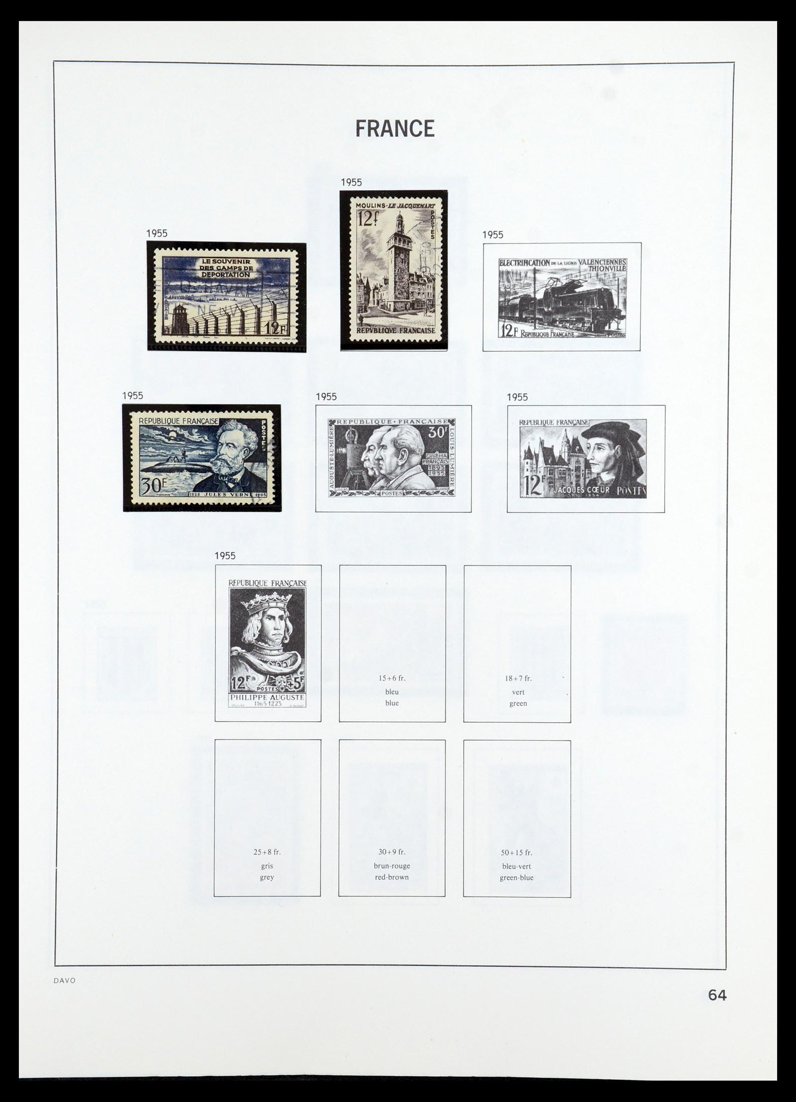 35986 059 - Postzegelverzameling 35986 Frankrijk 1849-1992.