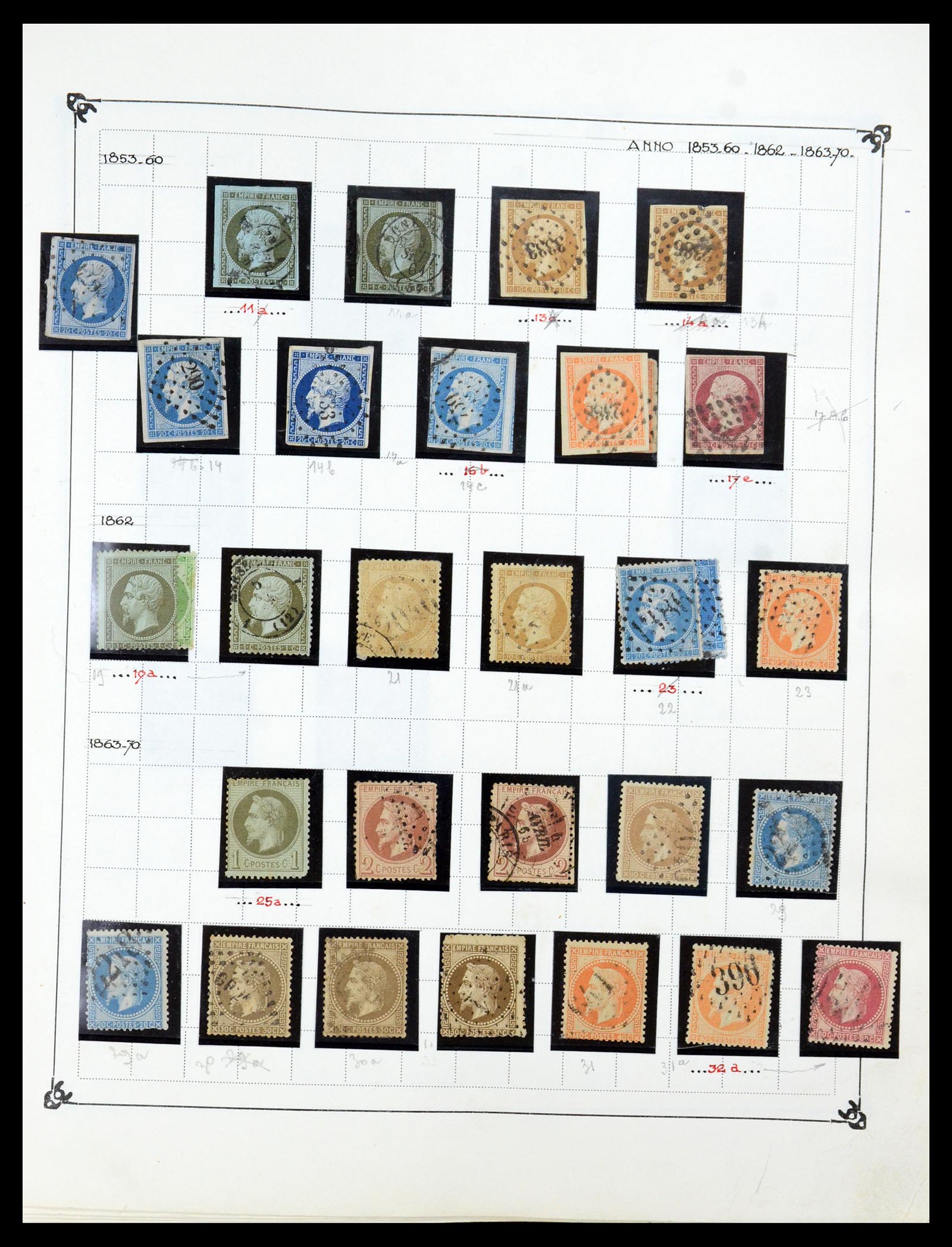 35987 002 - Postzegelverzameling 35987 Frankrijk 1849-1958.