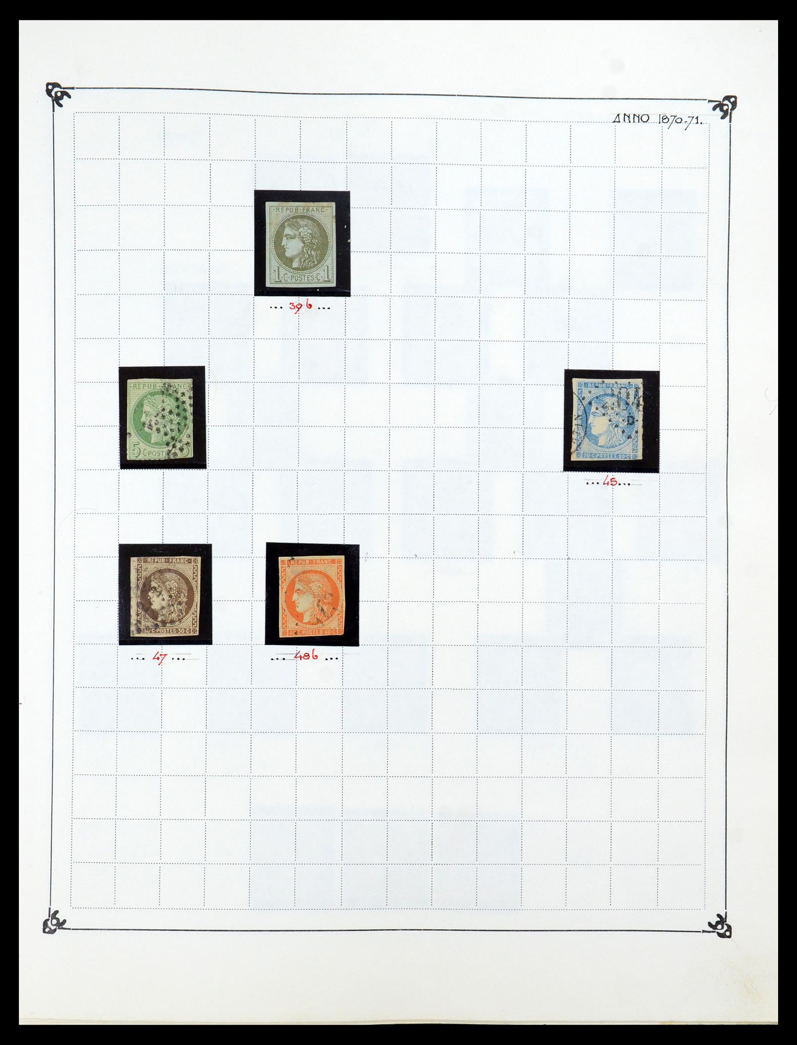 35987 003 - Postzegelverzameling 35987 Frankrijk 1849-1958.