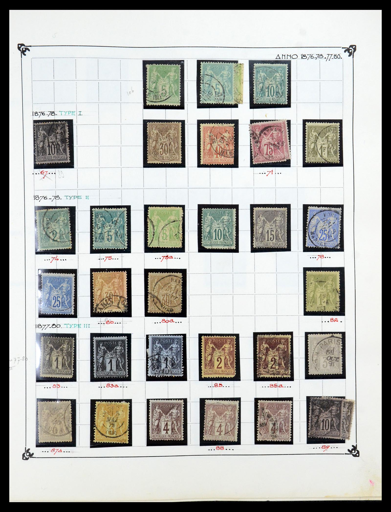 35987 005 - Postzegelverzameling 35987 Frankrijk 1849-1958.