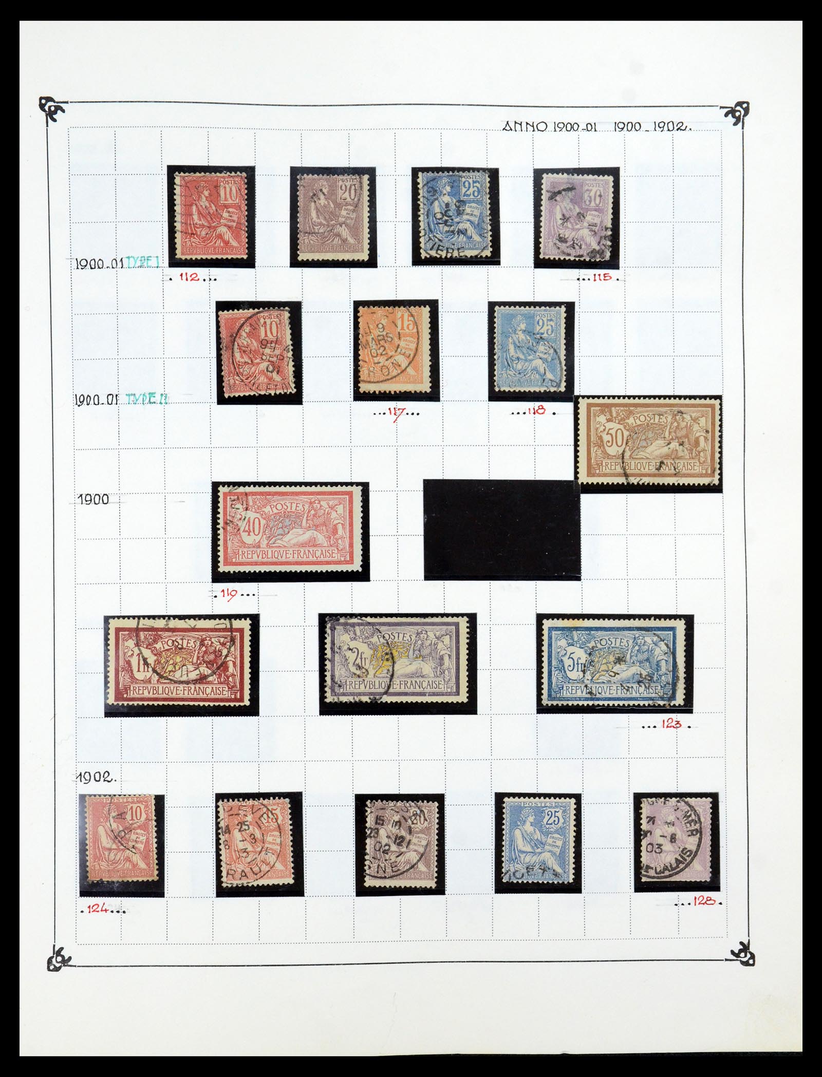 35987 008 - Postzegelverzameling 35987 Frankrijk 1849-1958.