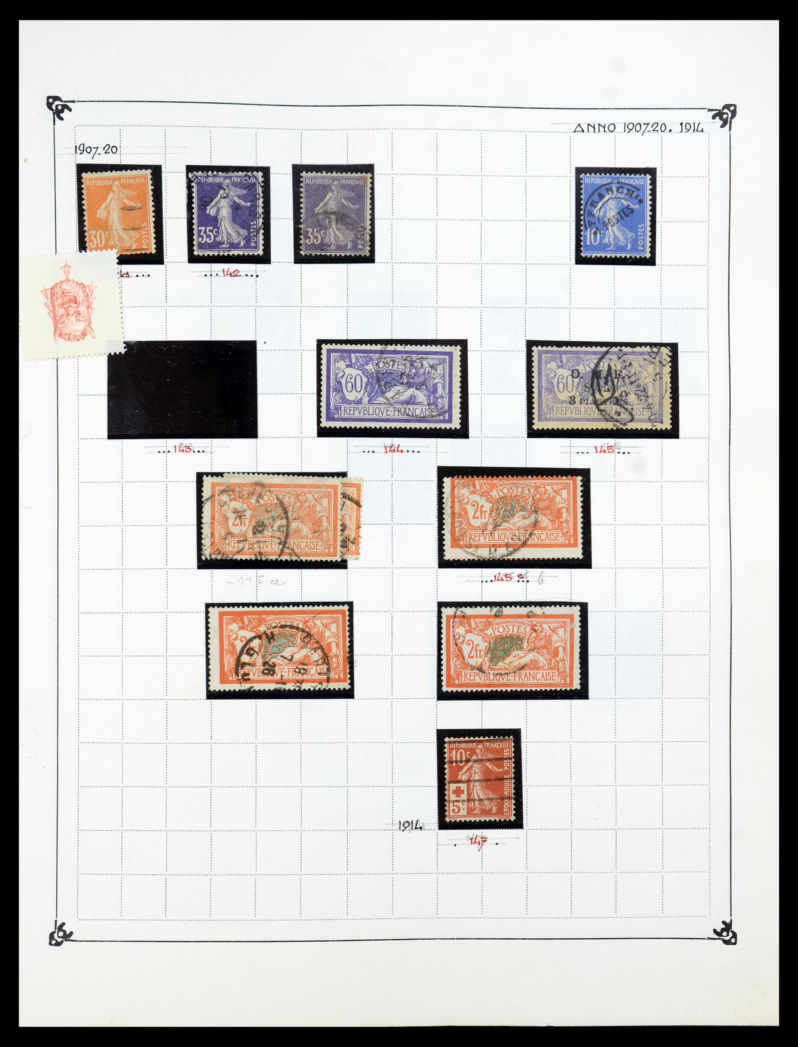 35987 010 - Postzegelverzameling 35987 Frankrijk 1849-1958.