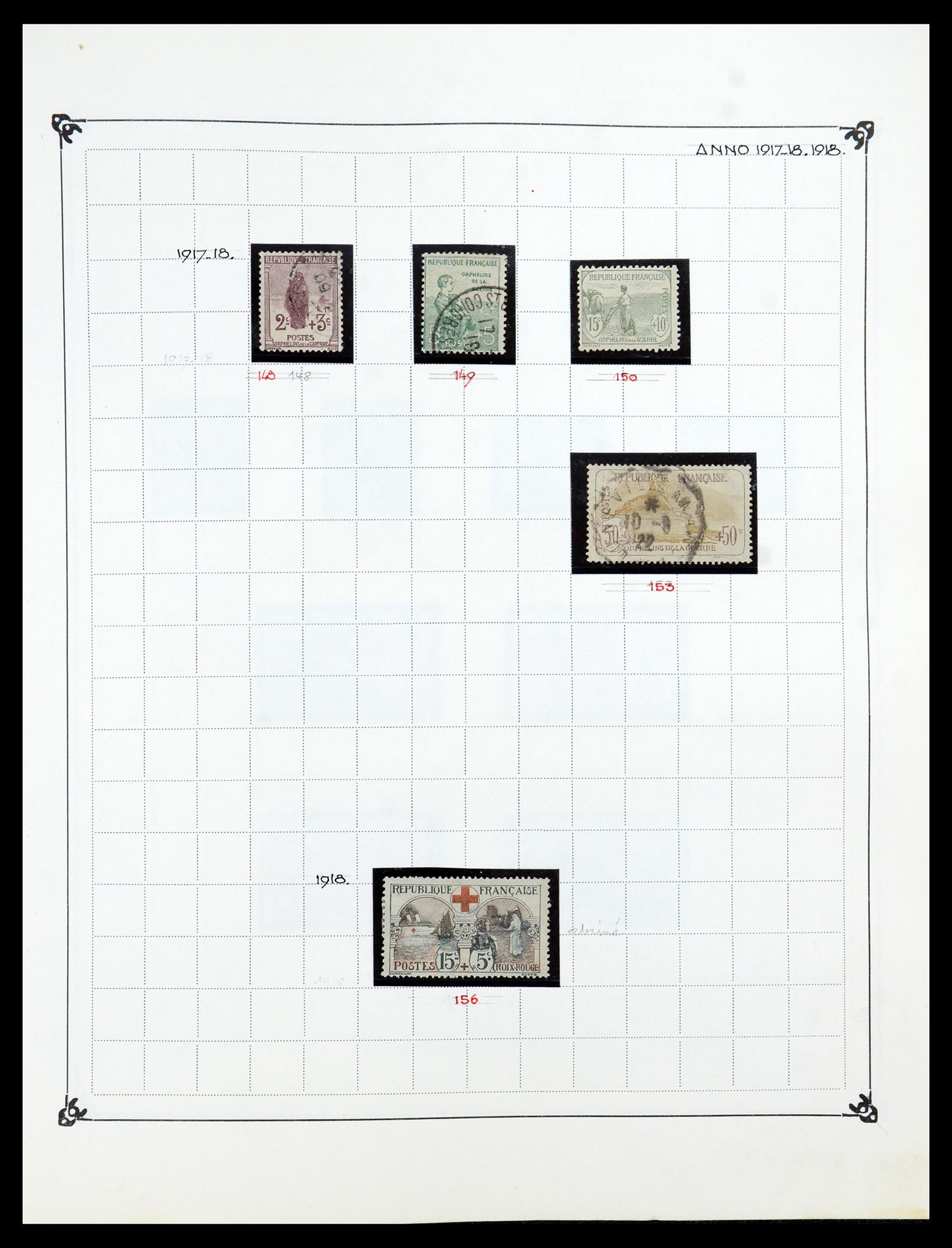 35987 012 - Postzegelverzameling 35987 Frankrijk 1849-1958.