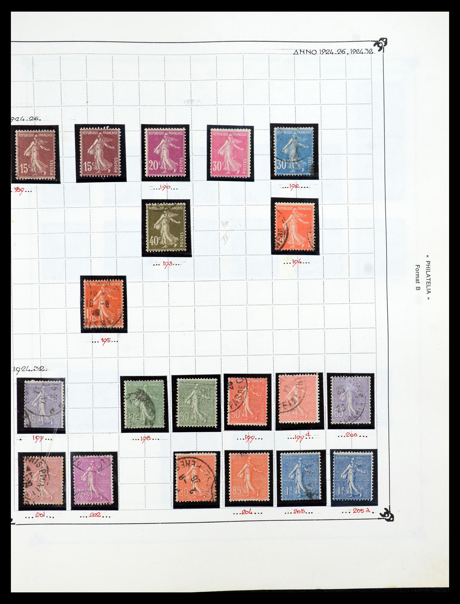 35987 014 - Postzegelverzameling 35987 Frankrijk 1849-1958.