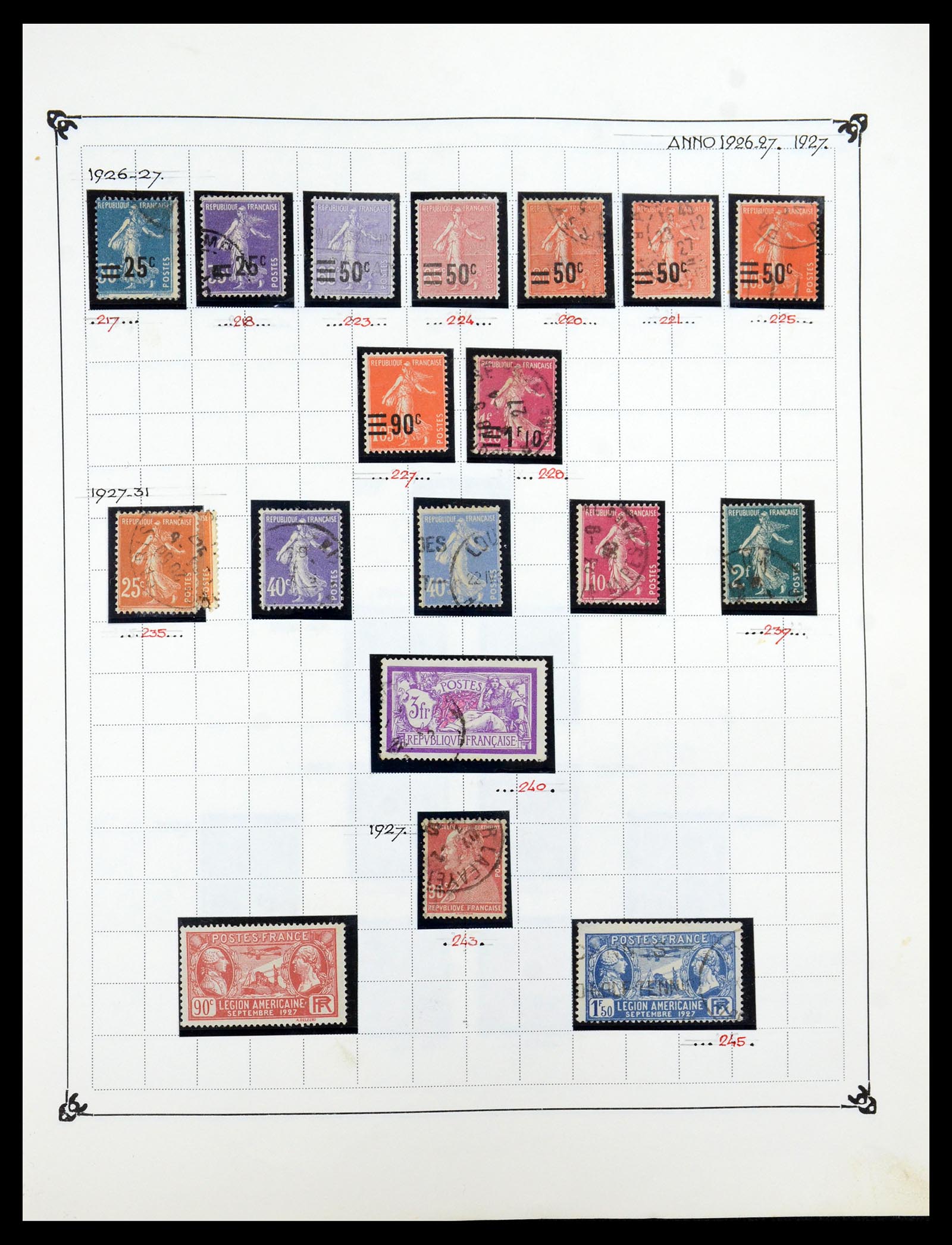 35987 017 - Postzegelverzameling 35987 Frankrijk 1849-1958.