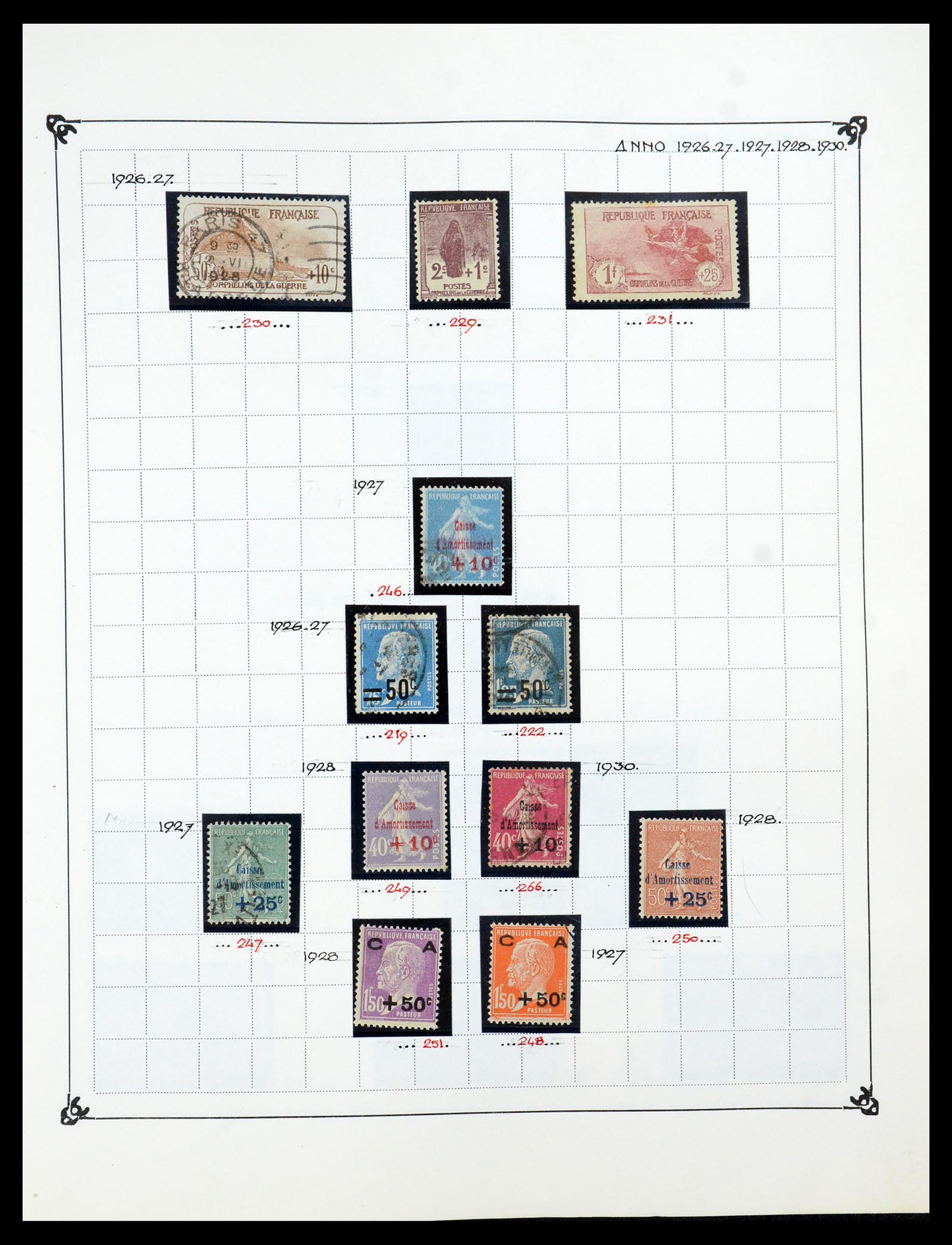 35987 018 - Postzegelverzameling 35987 Frankrijk 1849-1958.