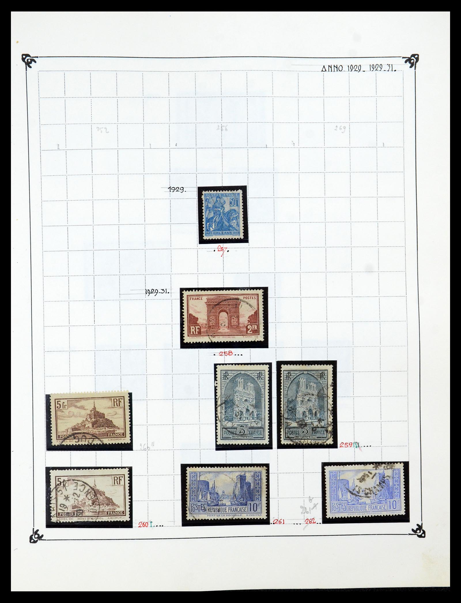 35987 019 - Postzegelverzameling 35987 Frankrijk 1849-1958.