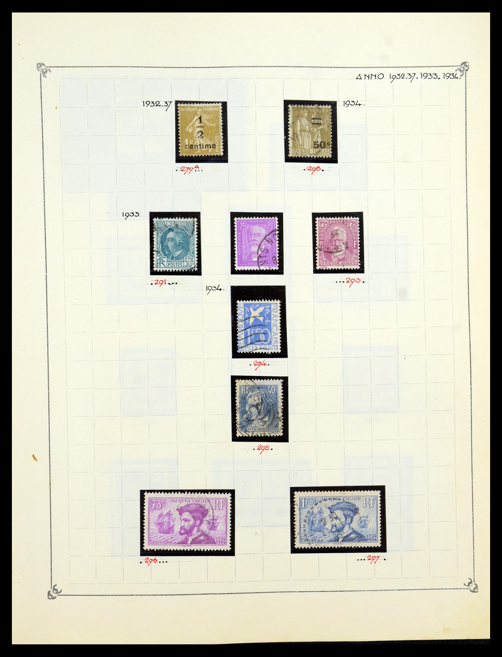 35987 022 - Postzegelverzameling 35987 Frankrijk 1849-1958.