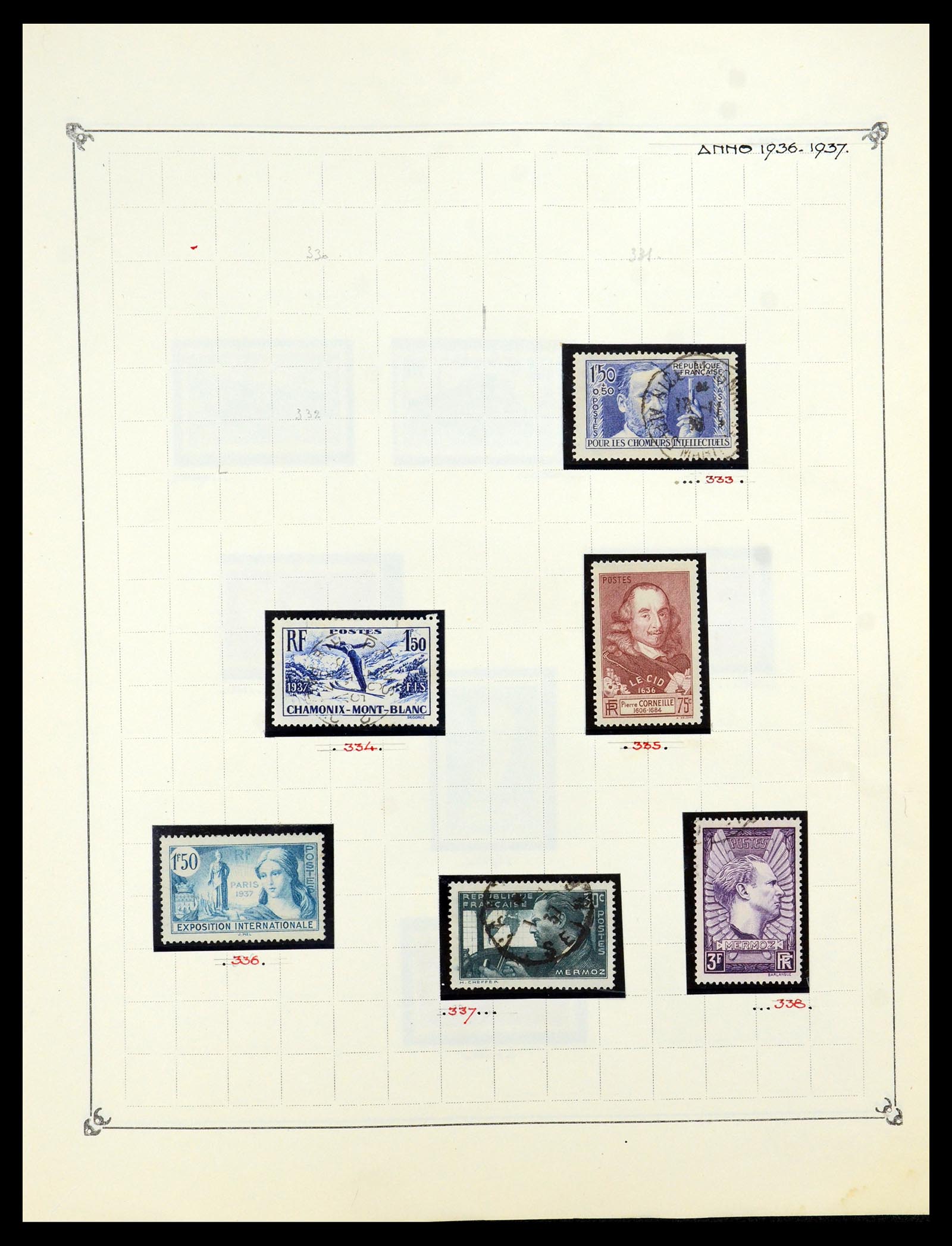 35987 026 - Postzegelverzameling 35987 Frankrijk 1849-1958.