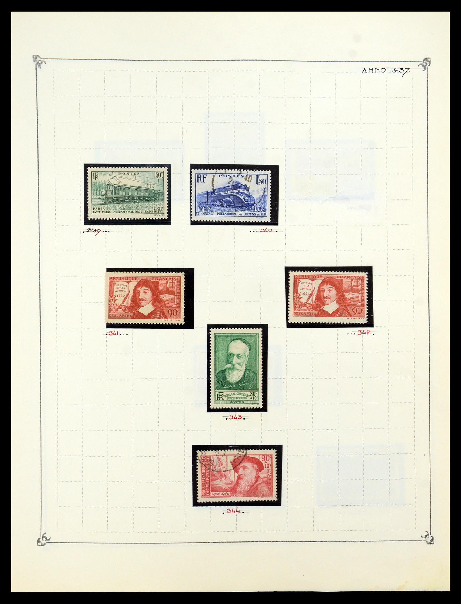 35987 027 - Postzegelverzameling 35987 Frankrijk 1849-1958.