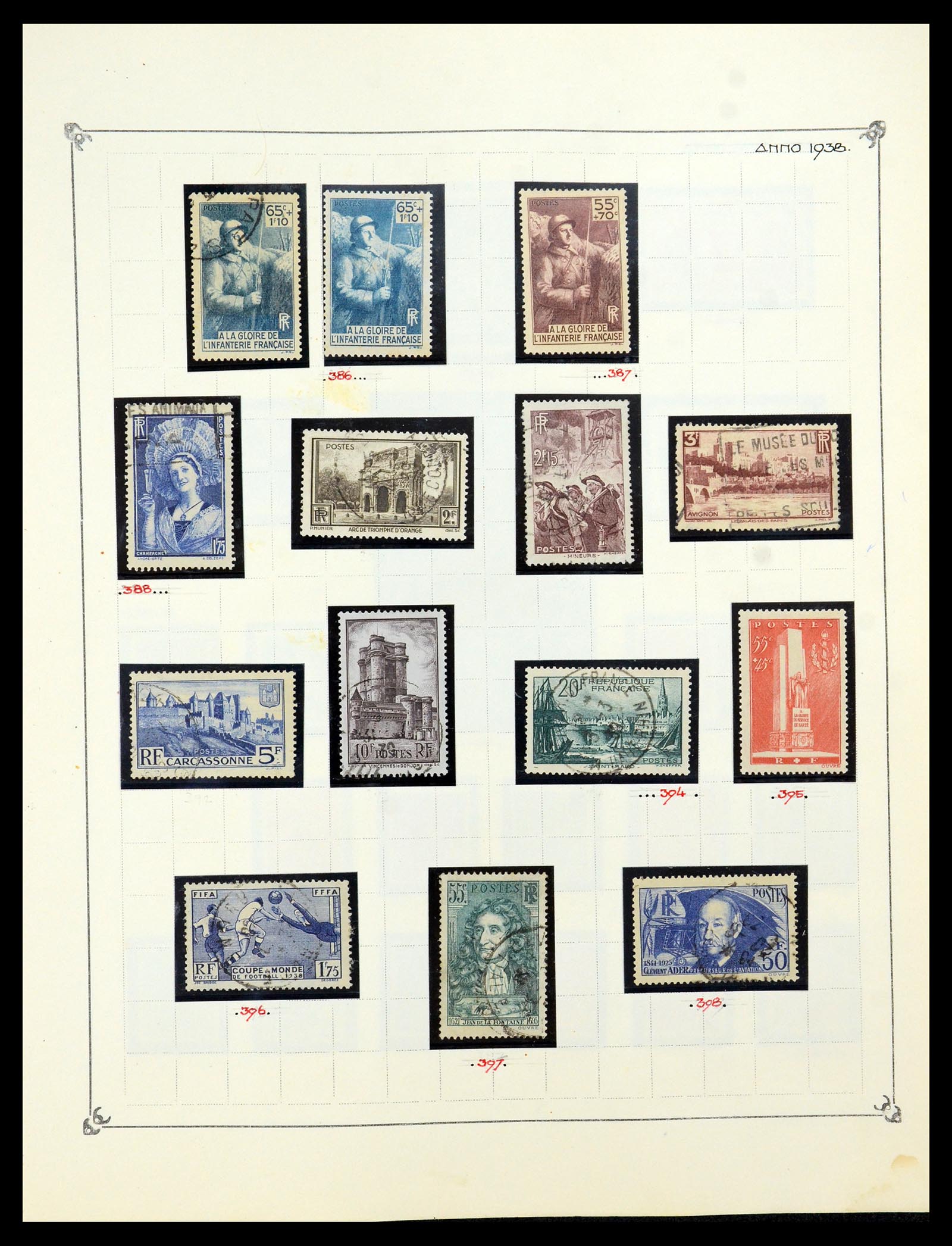 35987 032 - Postzegelverzameling 35987 Frankrijk 1849-1958.