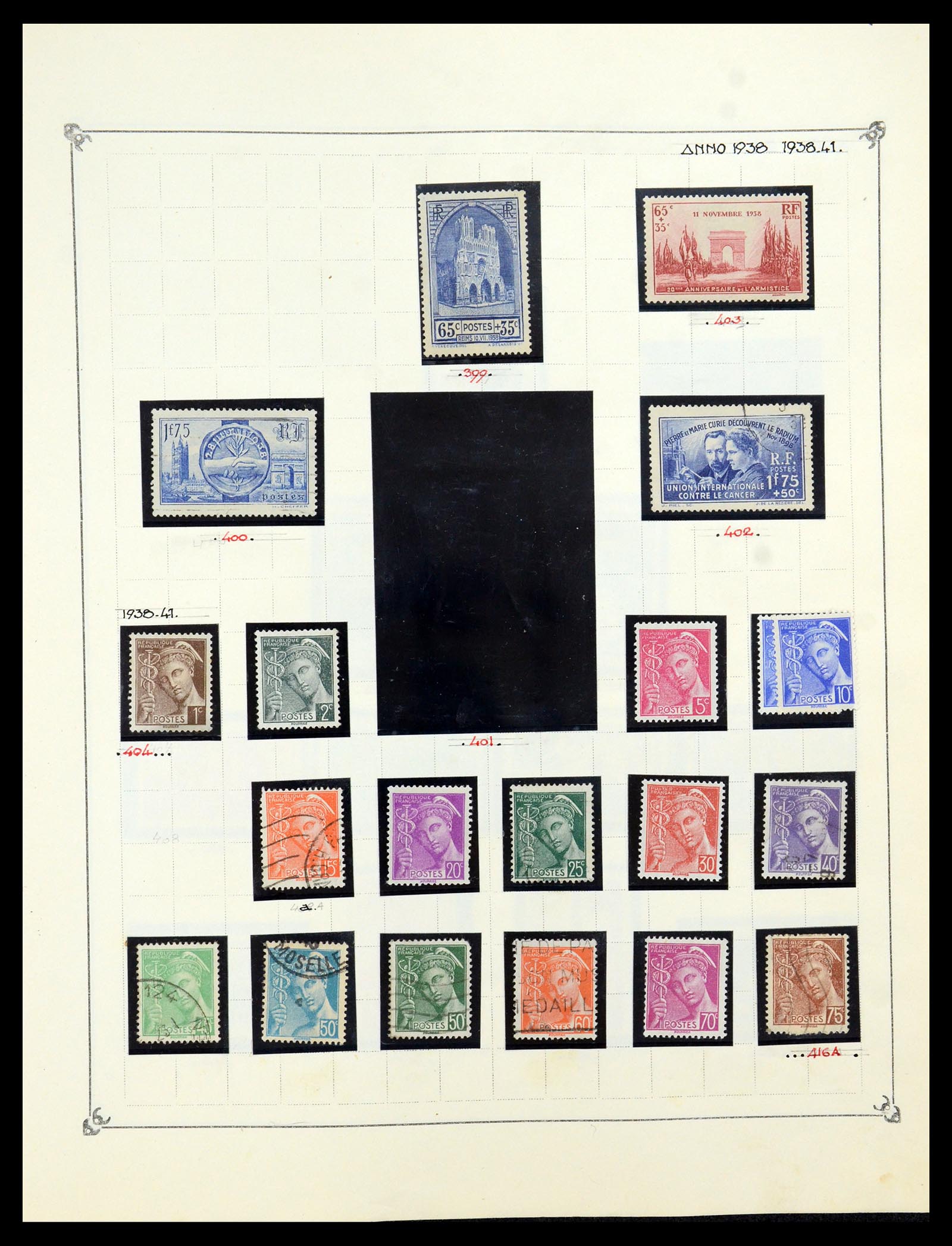 35987 033 - Postzegelverzameling 35987 Frankrijk 1849-1958.