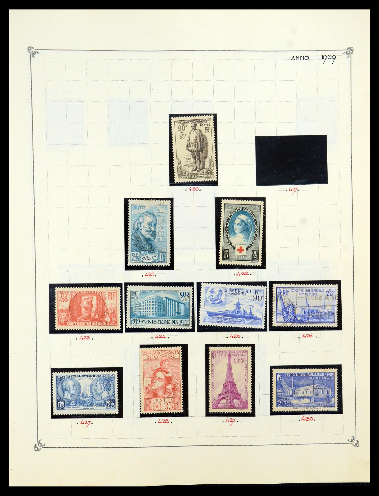 35987 034 - Postzegelverzameling 35987 Frankrijk 1849-1958.