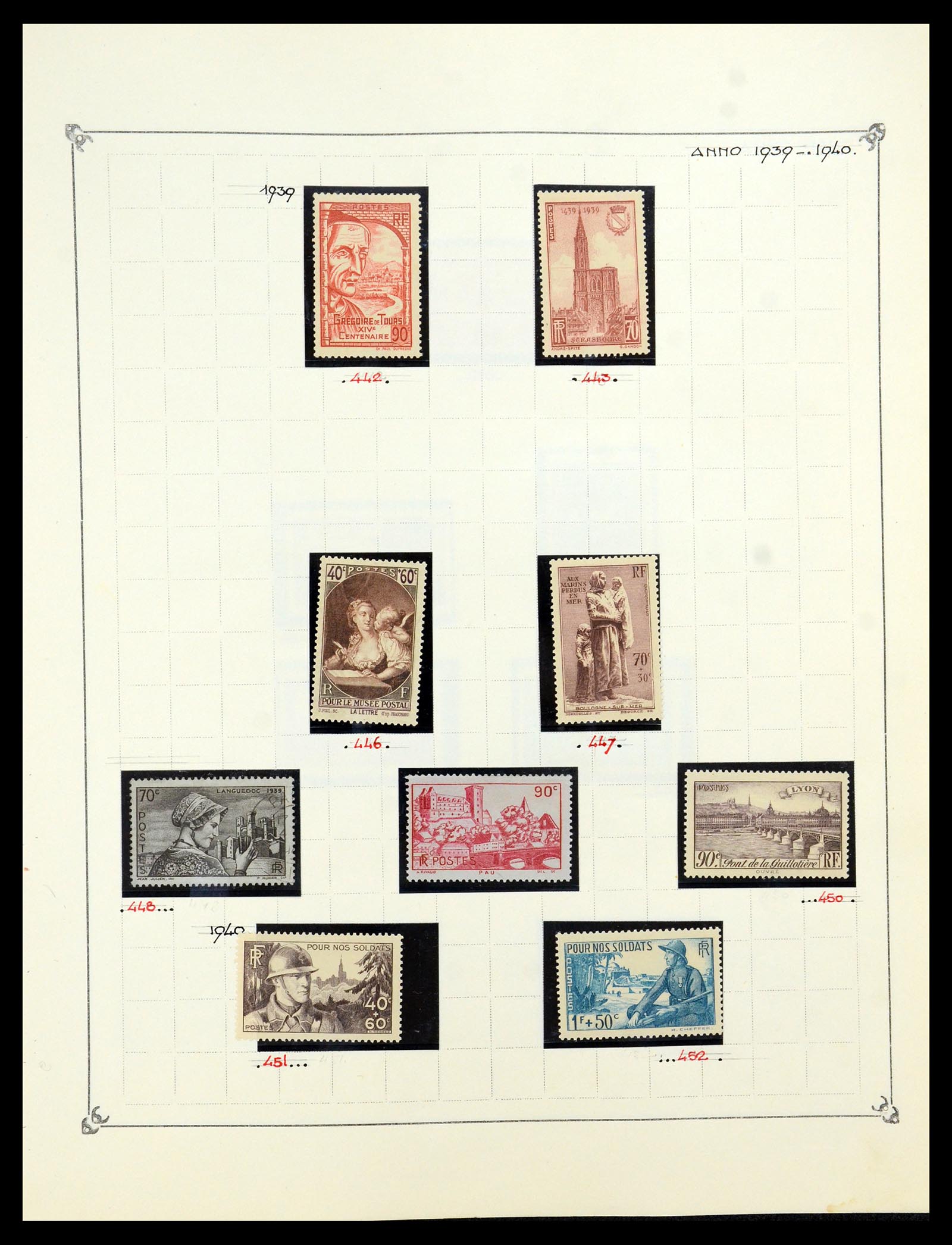 35987 036 - Postzegelverzameling 35987 Frankrijk 1849-1958.