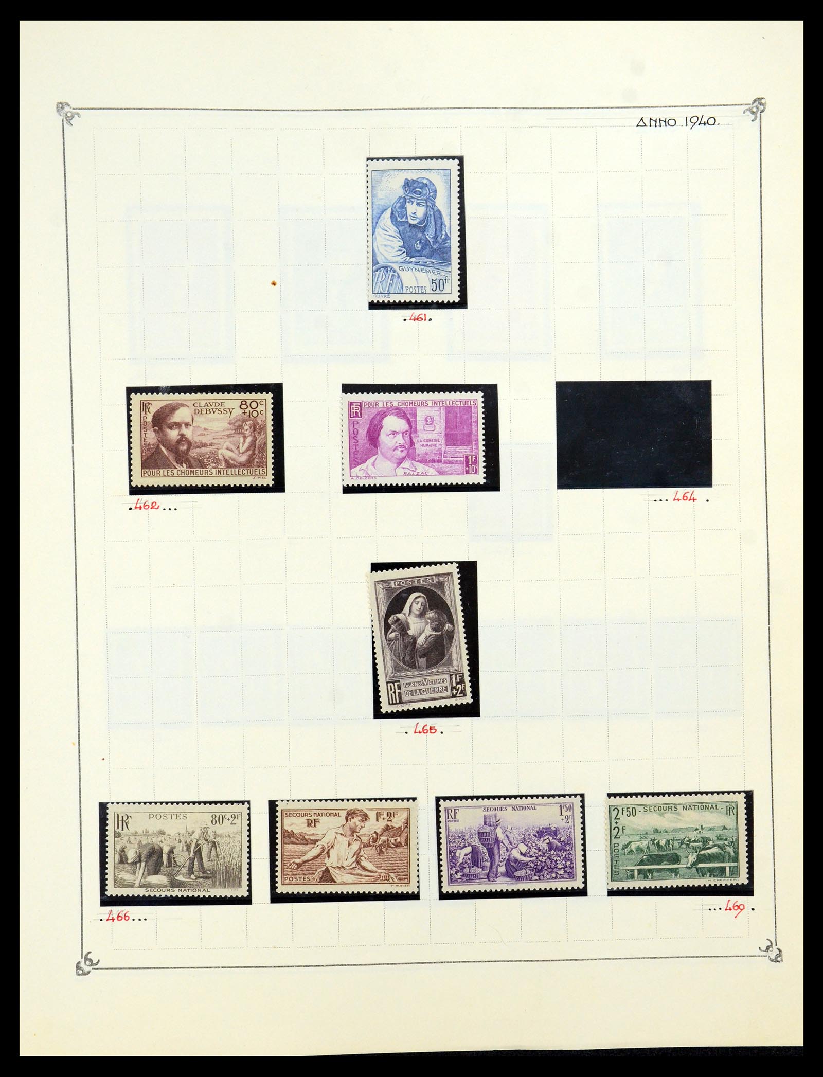 35987 038 - Postzegelverzameling 35987 Frankrijk 1849-1958.