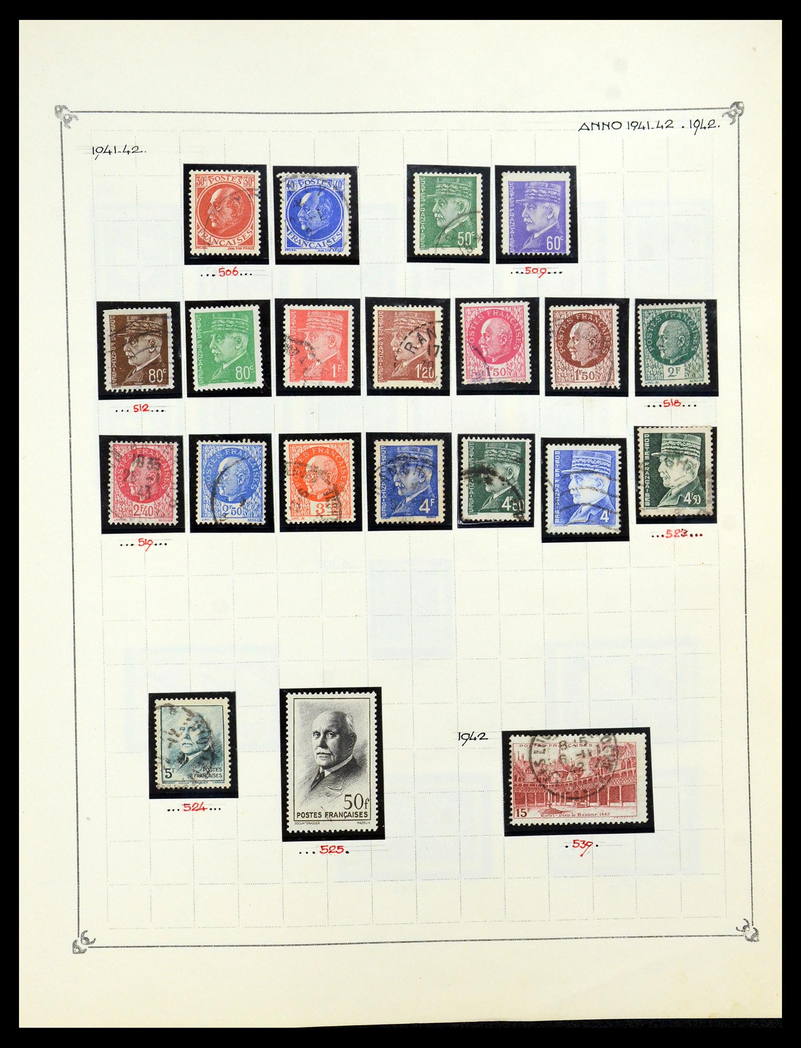 35987 042 - Postzegelverzameling 35987 Frankrijk 1849-1958.