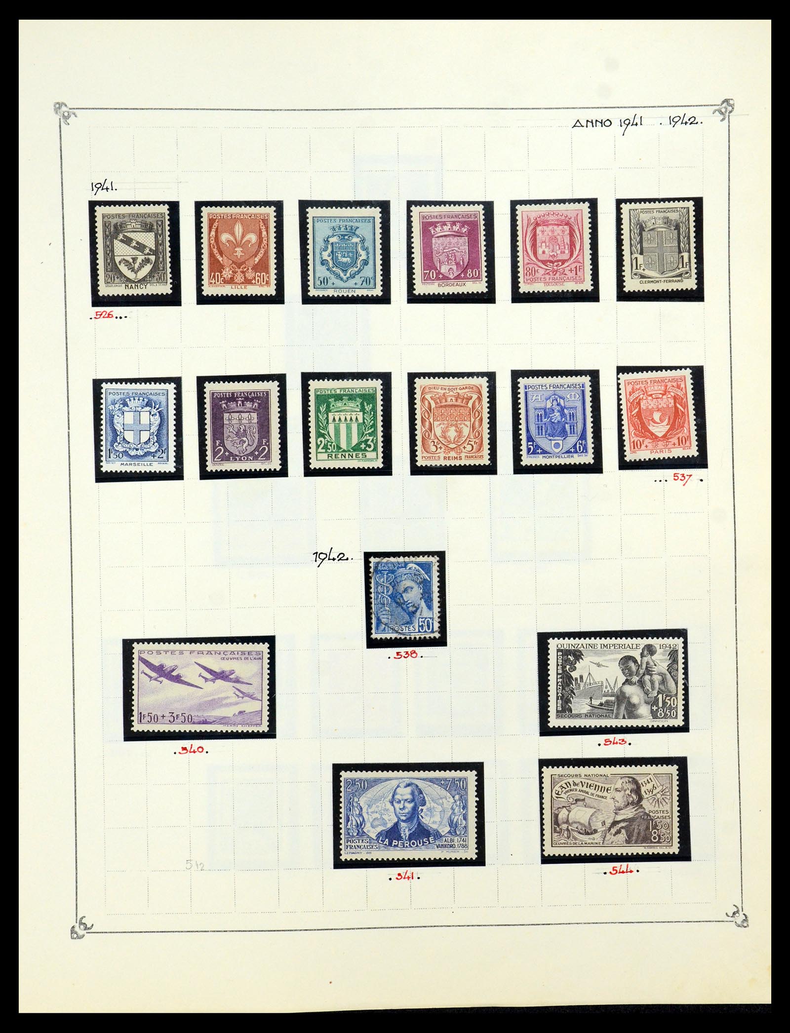35987 043 - Postzegelverzameling 35987 Frankrijk 1849-1958.