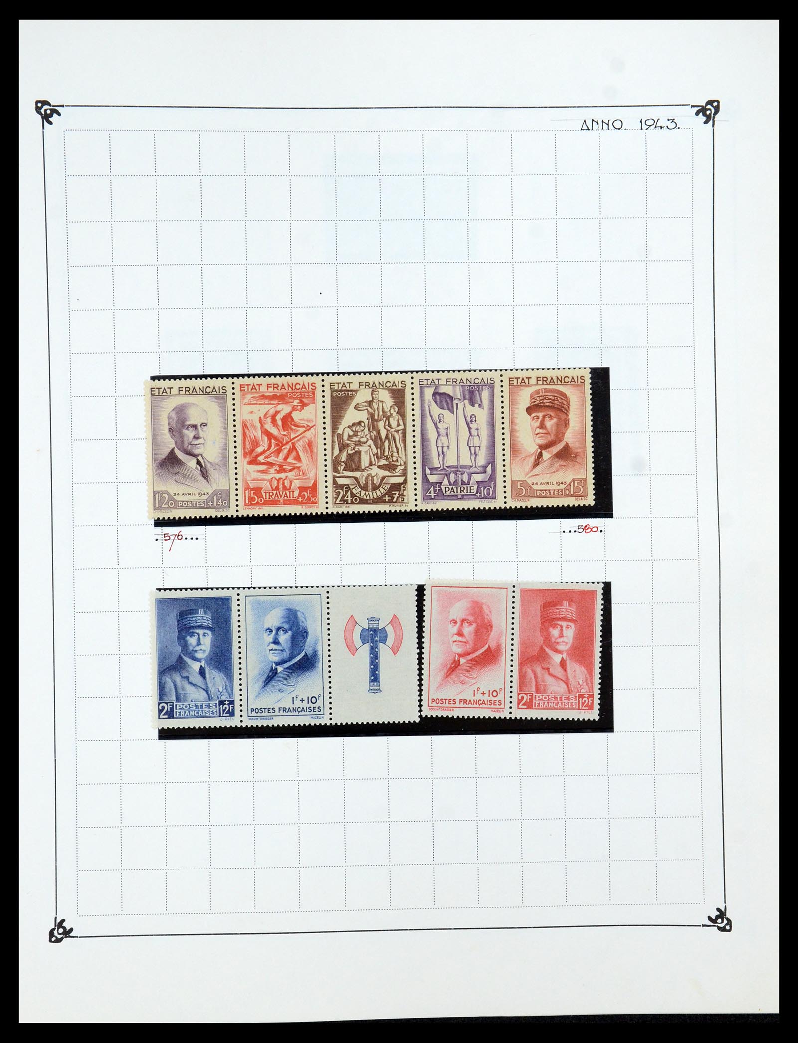 35987 046 - Postzegelverzameling 35987 Frankrijk 1849-1958.
