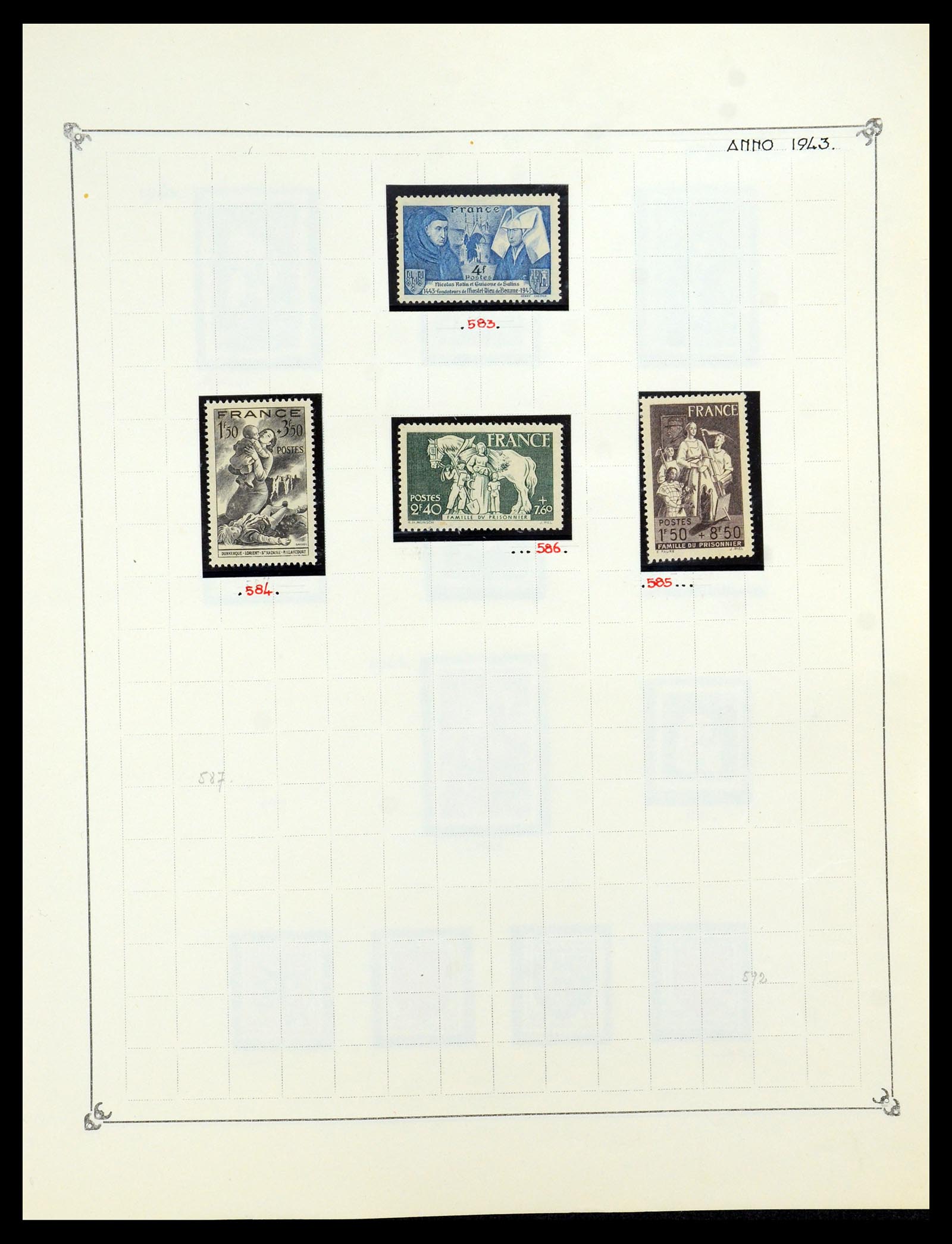 35987 047 - Postzegelverzameling 35987 Frankrijk 1849-1958.